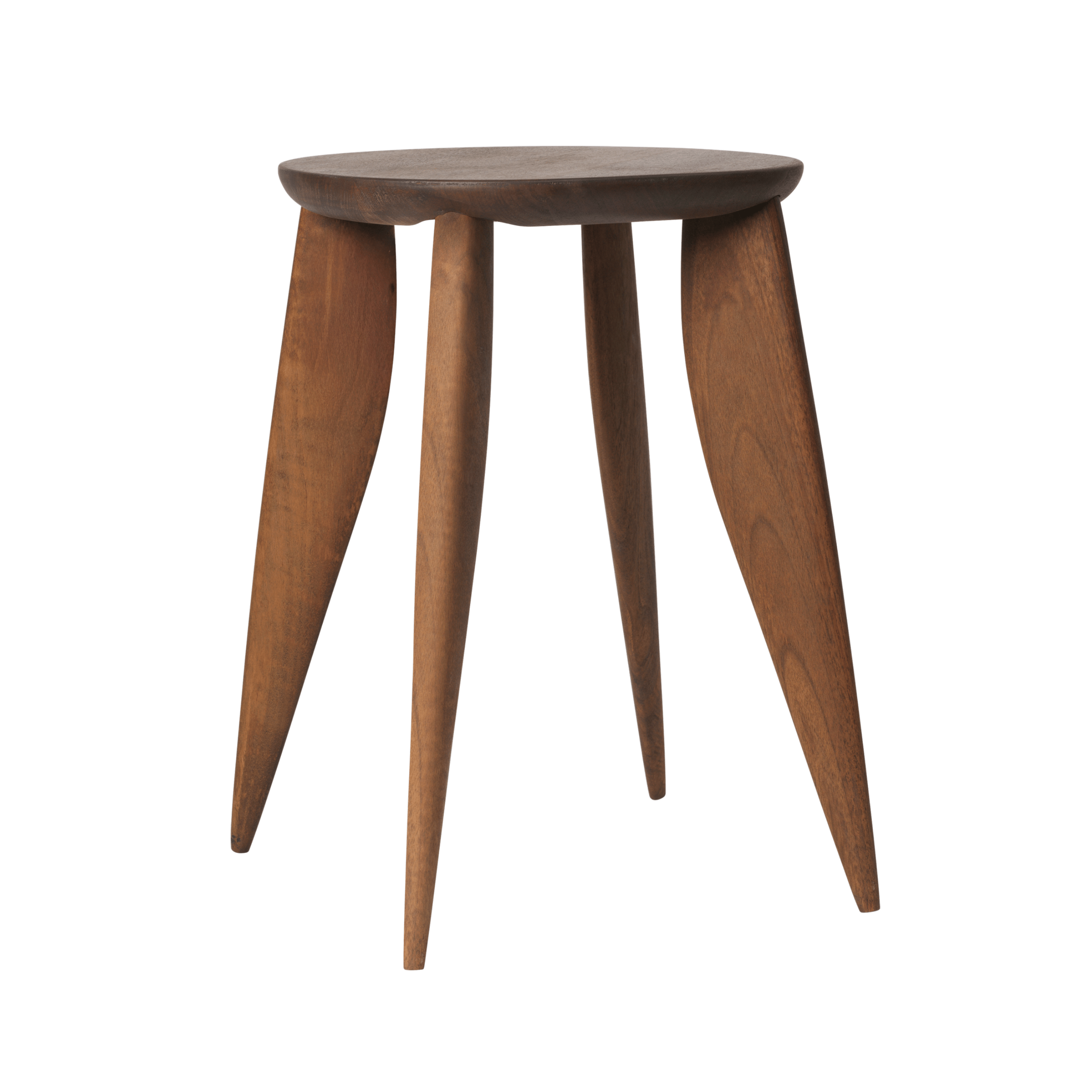 FEVE Walnut Wood Side Table
