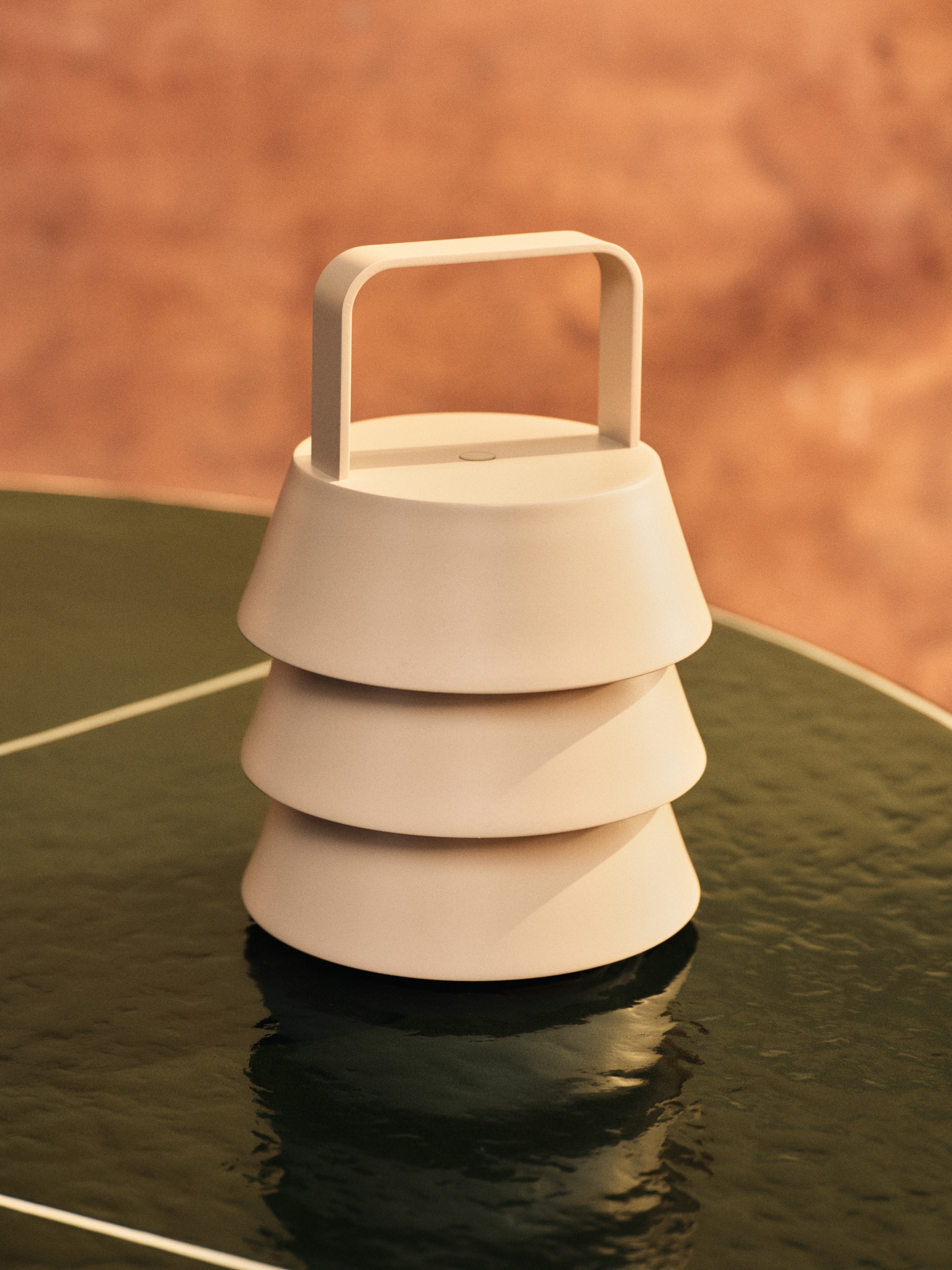 Prenosná lampa LUVER béžová