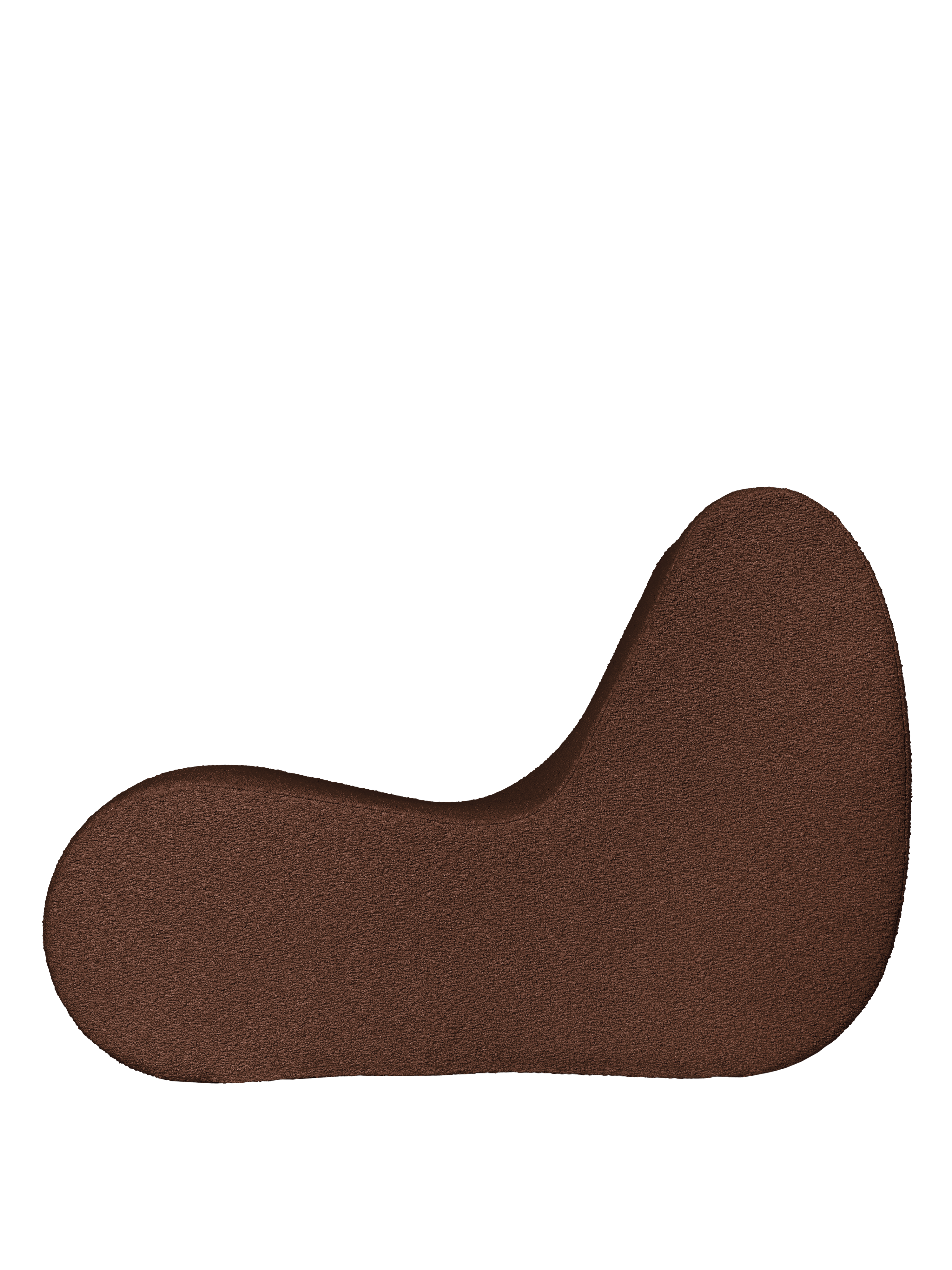 Modul / fotel ROULI hnedý boucle