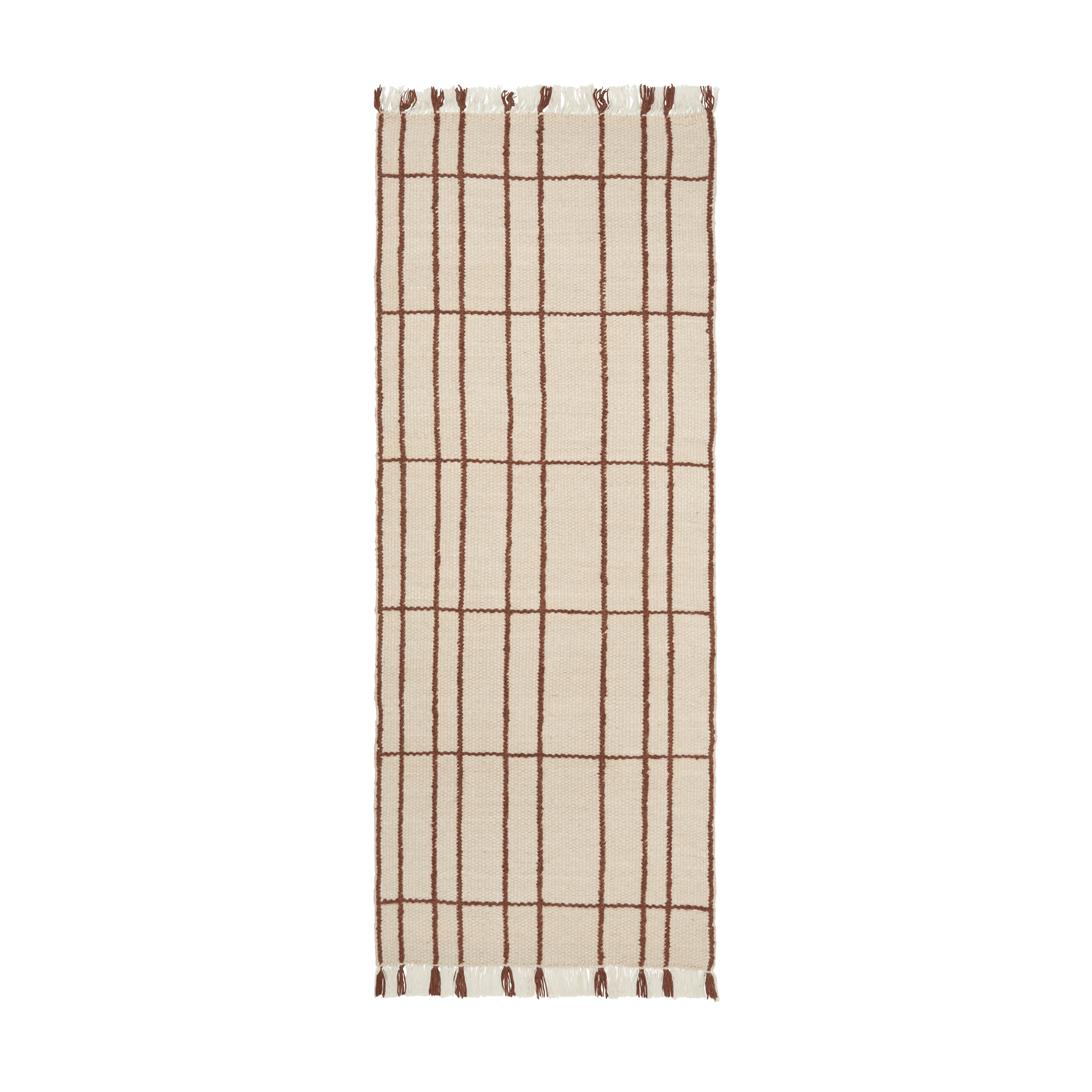 SEN Beige Carpet with Brown