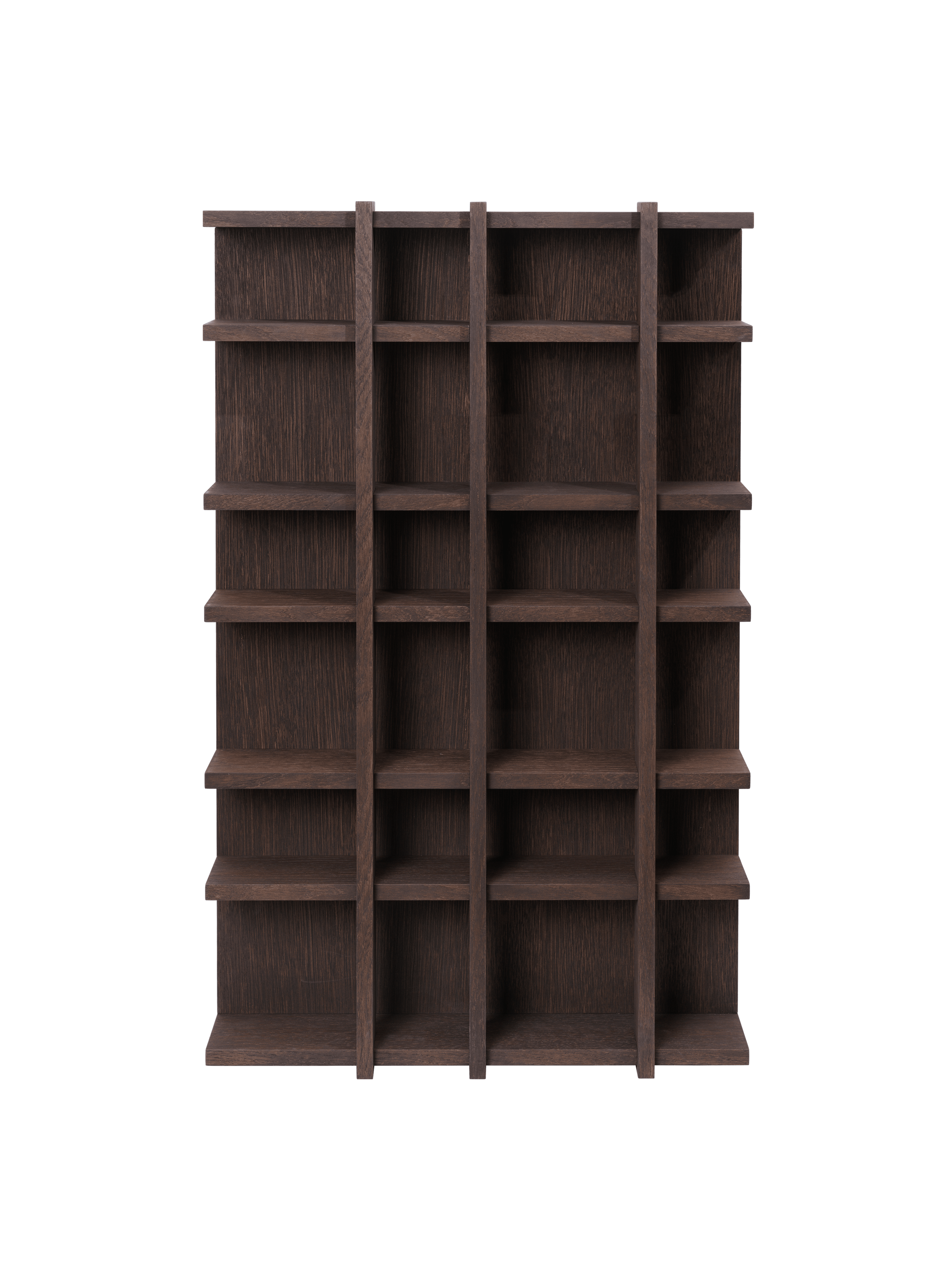 Nástenná polica TILEM tmavohnedý dubový dyha