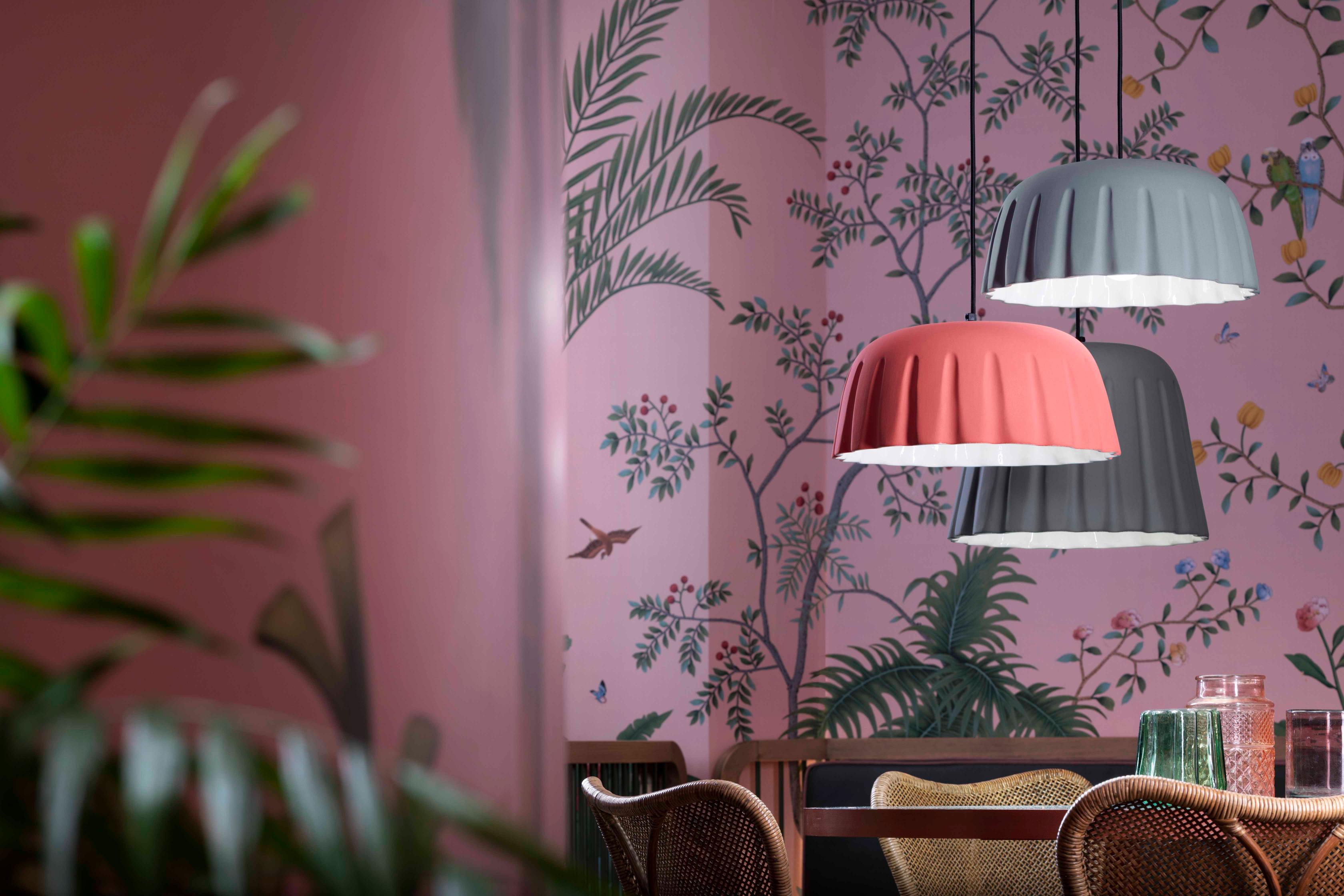 Coral ceramic pendant lamp MADAME GRES