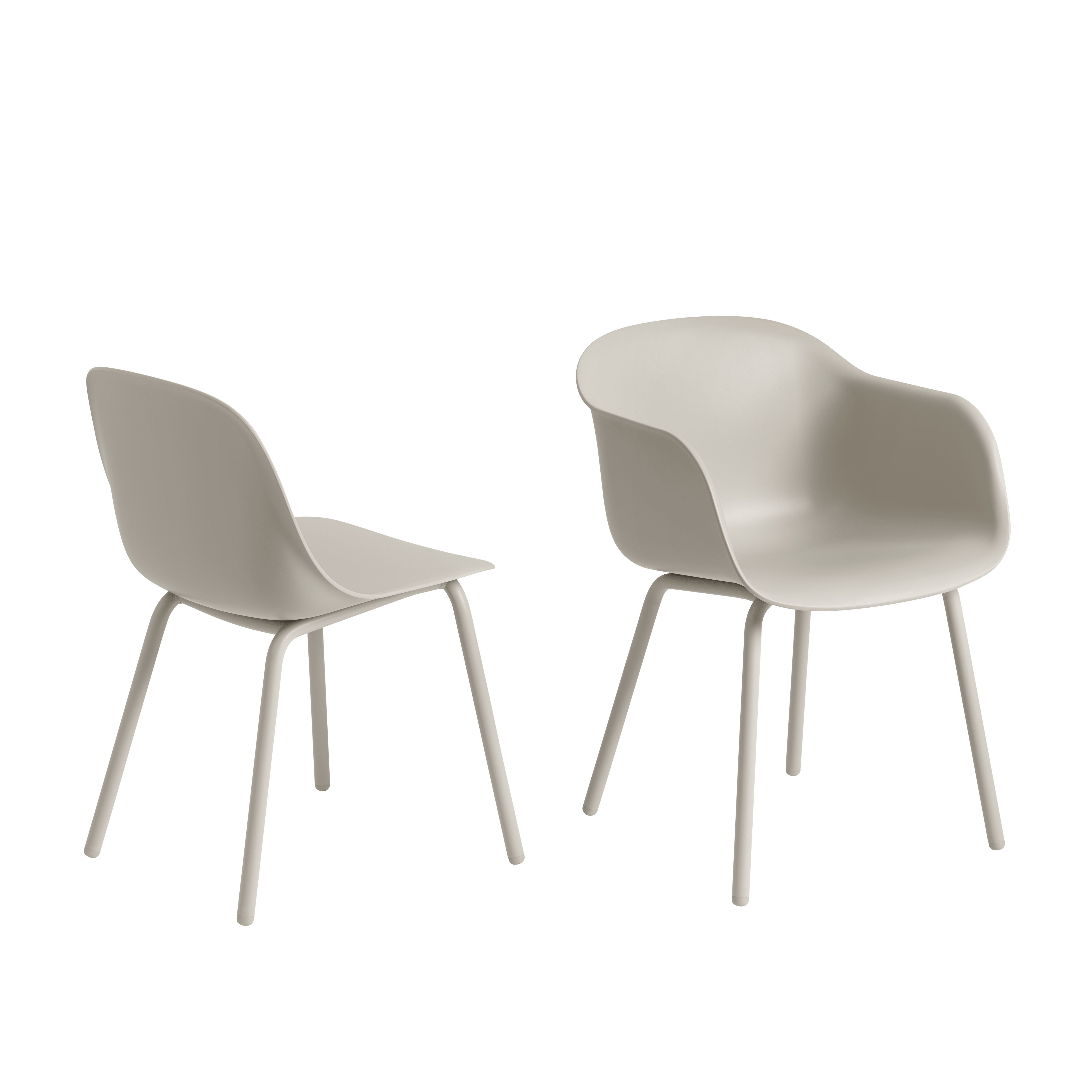 FIBER Outdoor Chair Gray