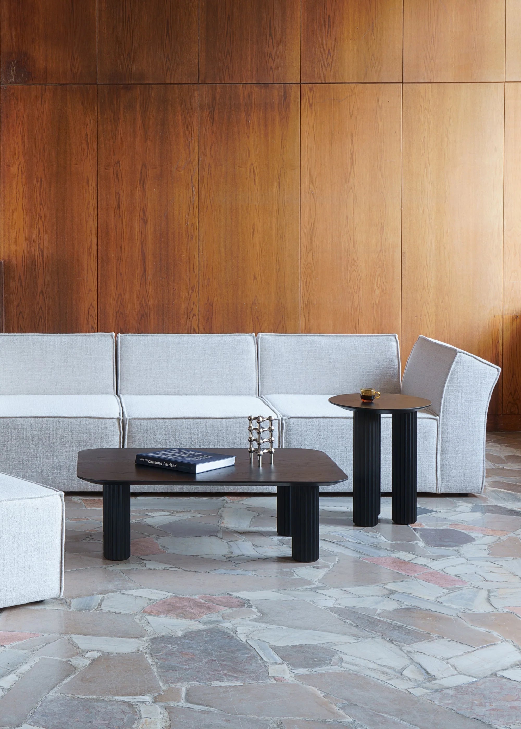 PILAR coffee table black ash wood