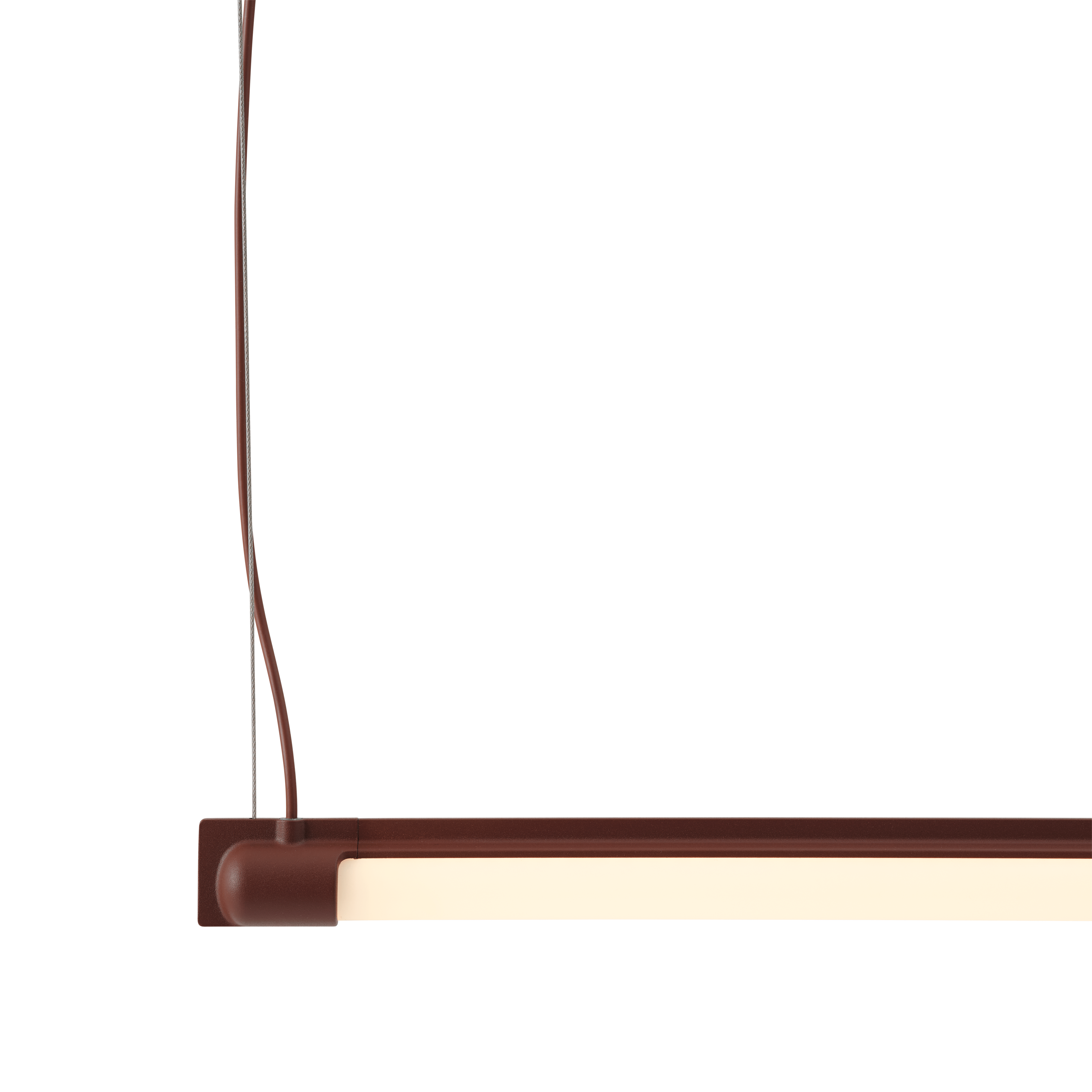 Závesná lampa FINE bordová