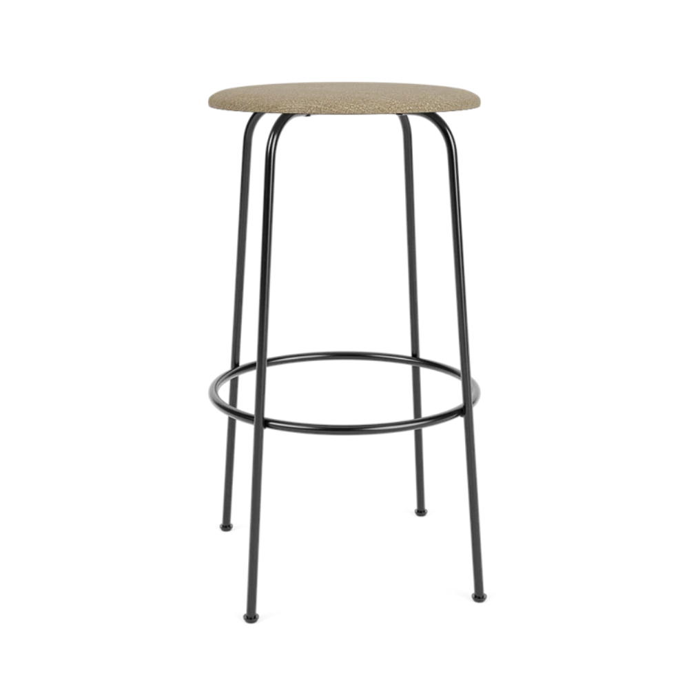 AFTEROOM bar stool beige boucle with a steel base