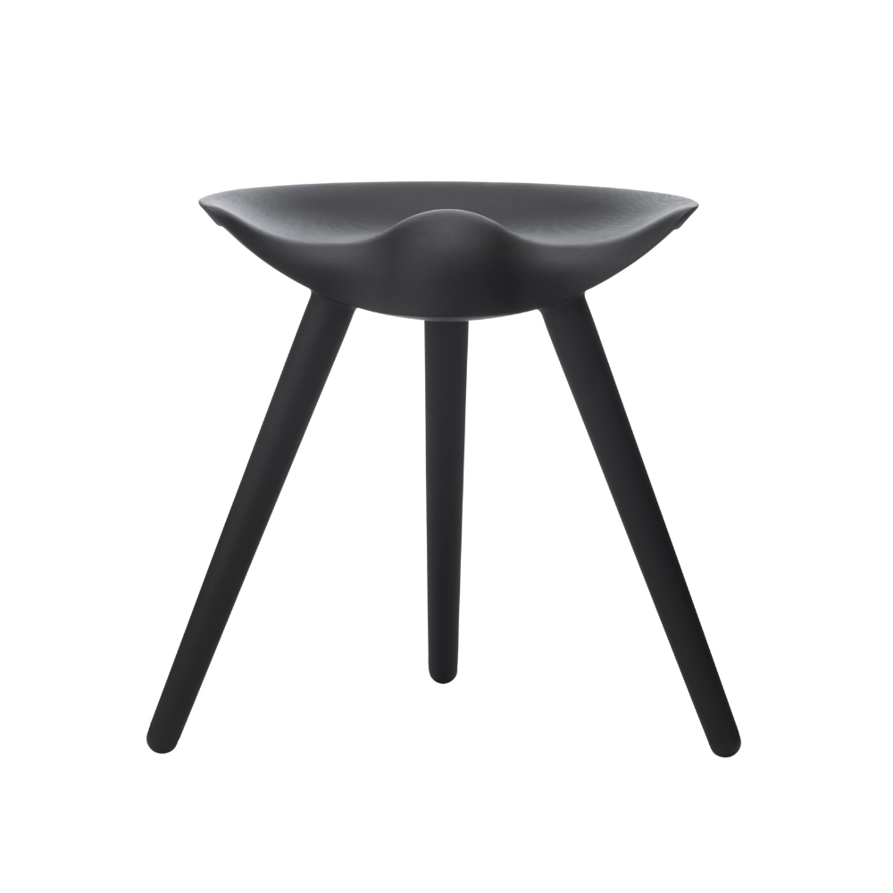 ML 42 Stool black beech wood