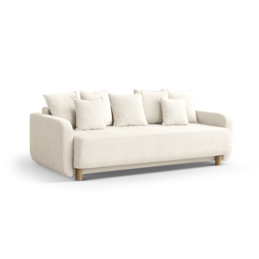 Pohovka s funkciou spania ELEN slonová kosť szenil