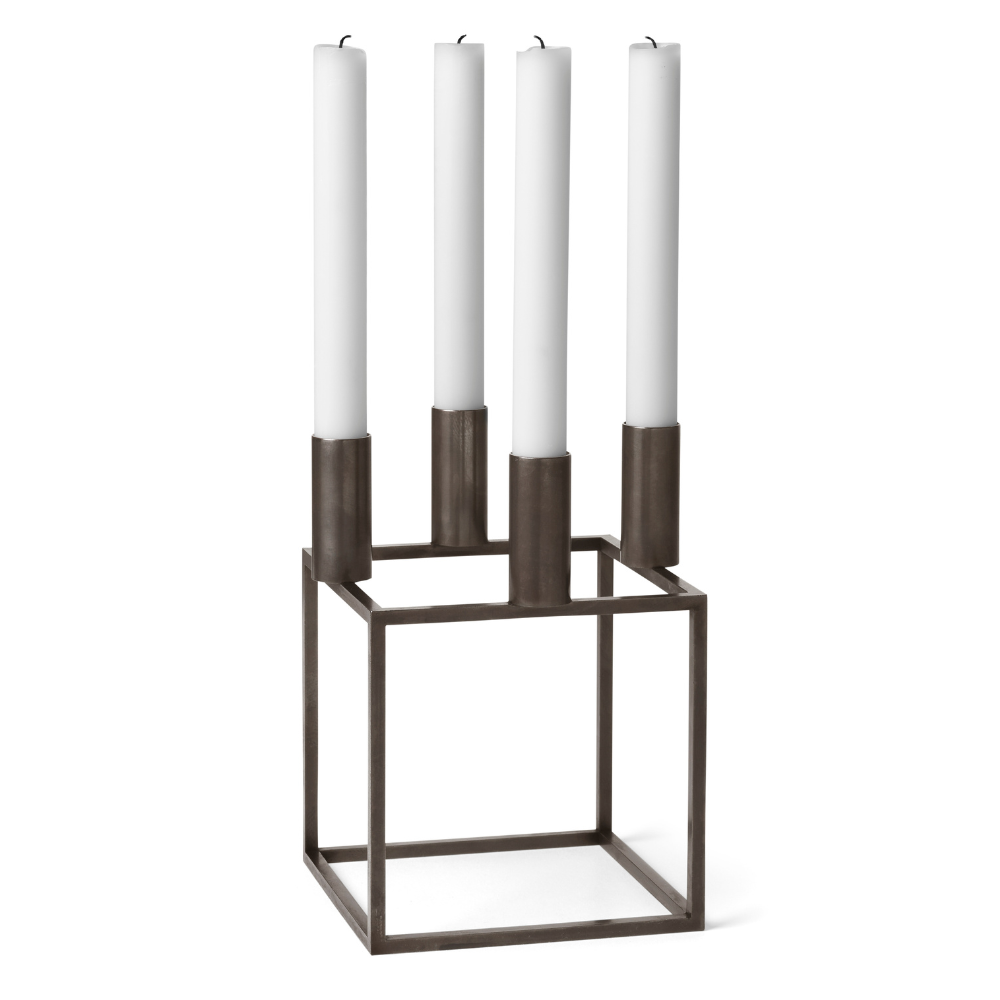 Sviečnik KUBUS hnedý