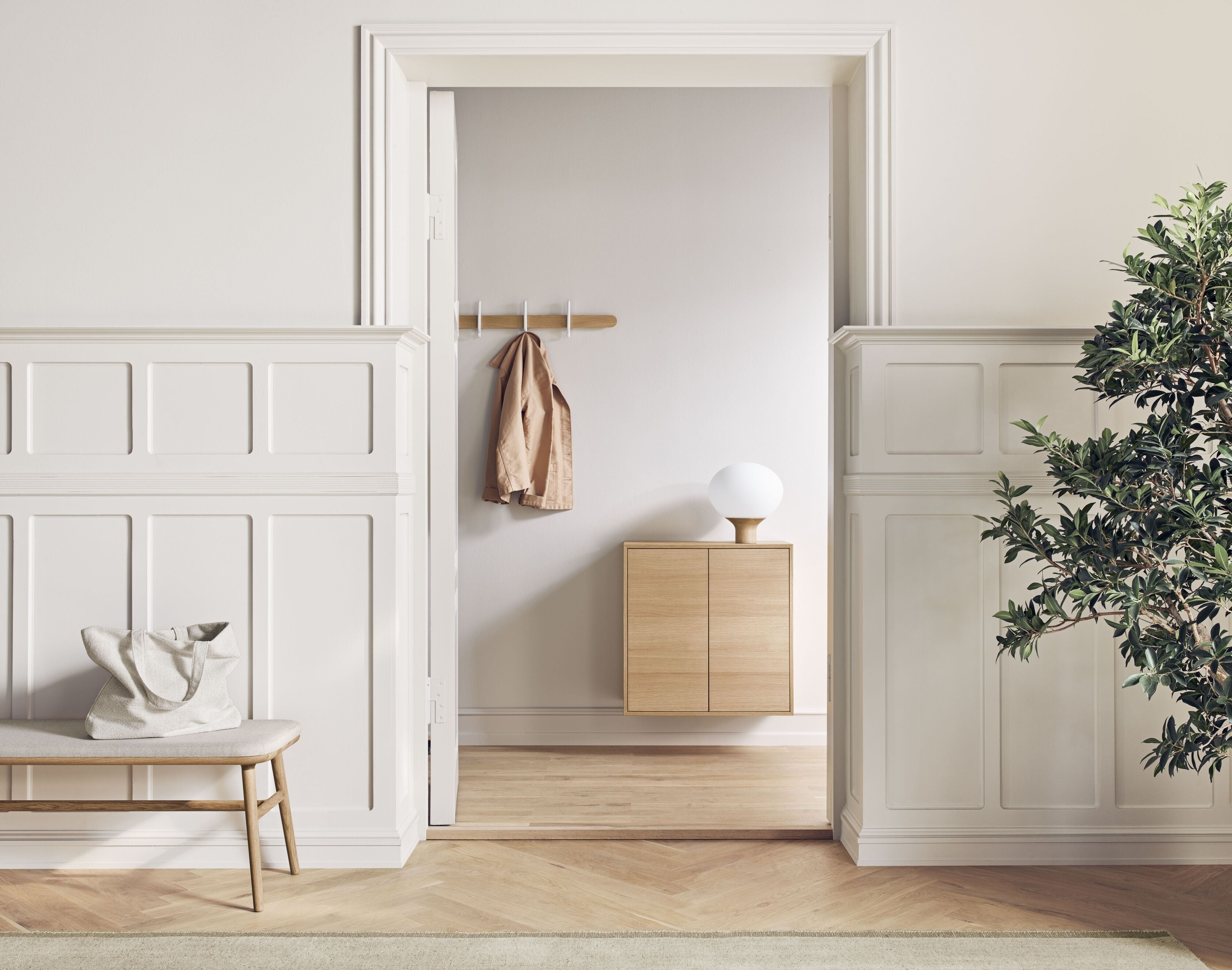 Polica na topánky CASE dýhovaná dubom