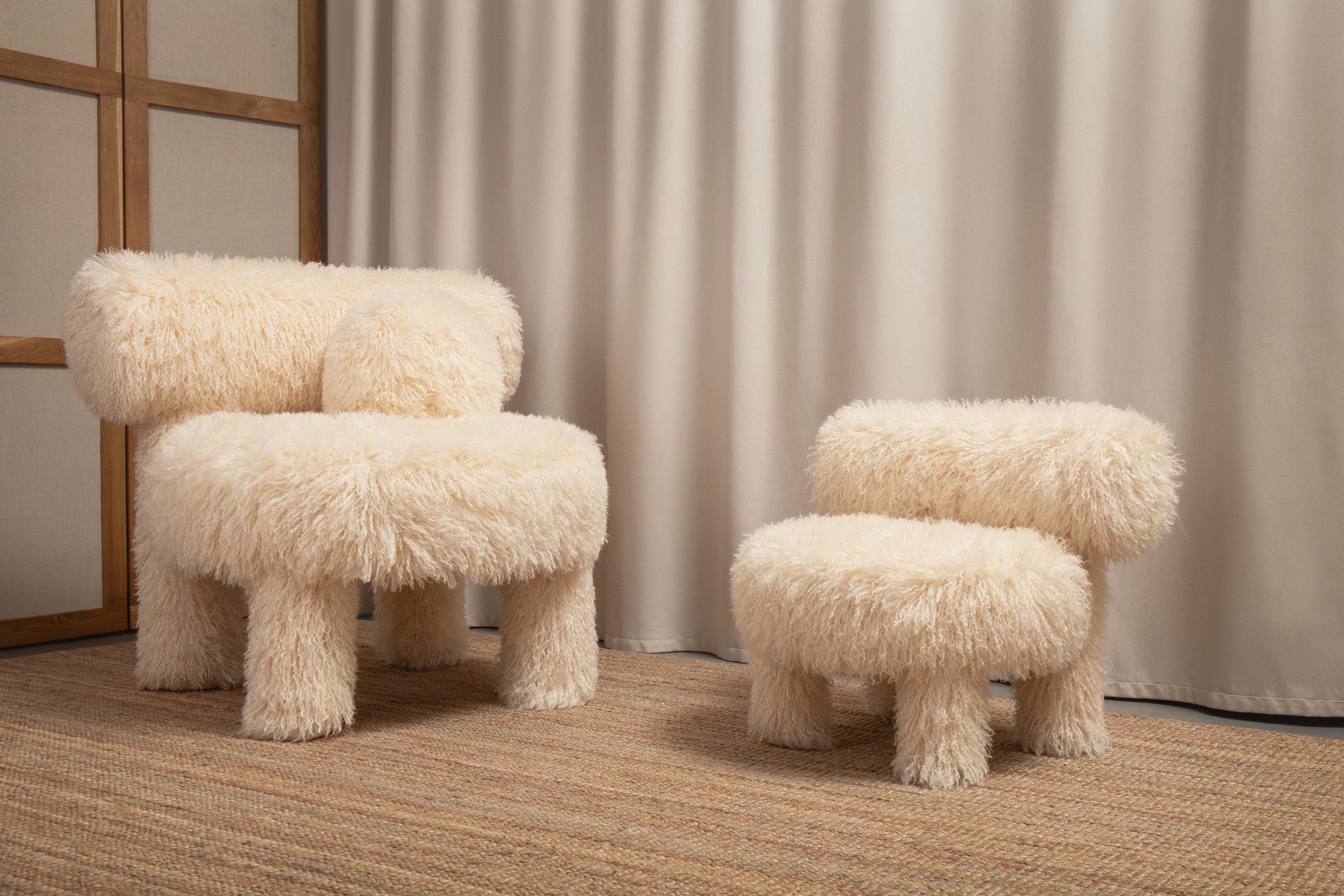 Children's Armchair BABY GROPIUS CS1 - FLUFFY EDITION artificial fur