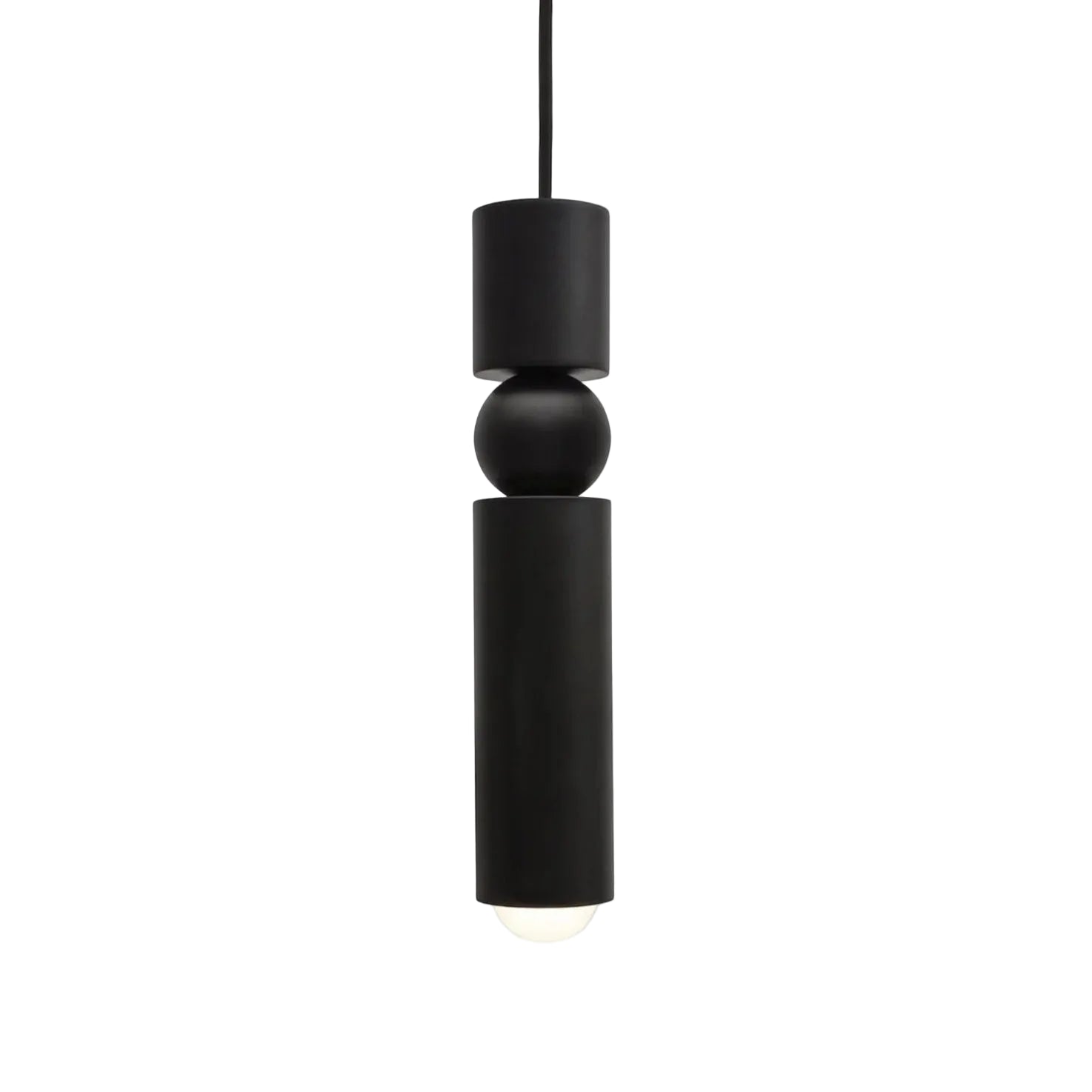 Lusterko FULCRUM matná čierna lampa