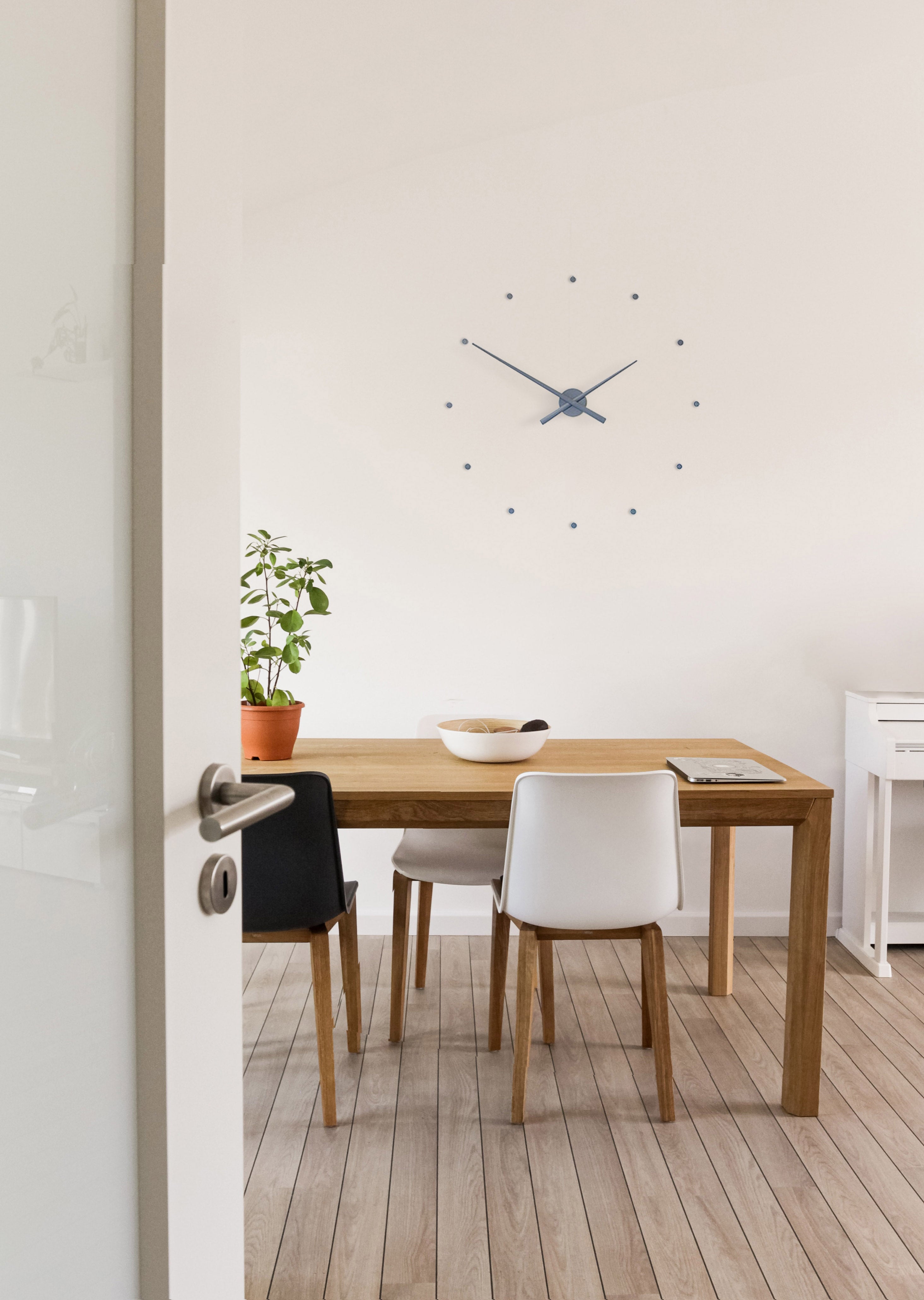 Gray wall clock OJ