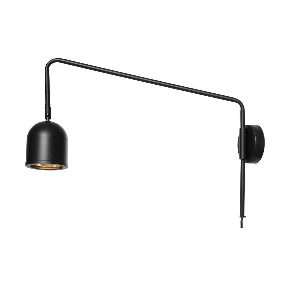 Nástenná lampa GASPAR čierna