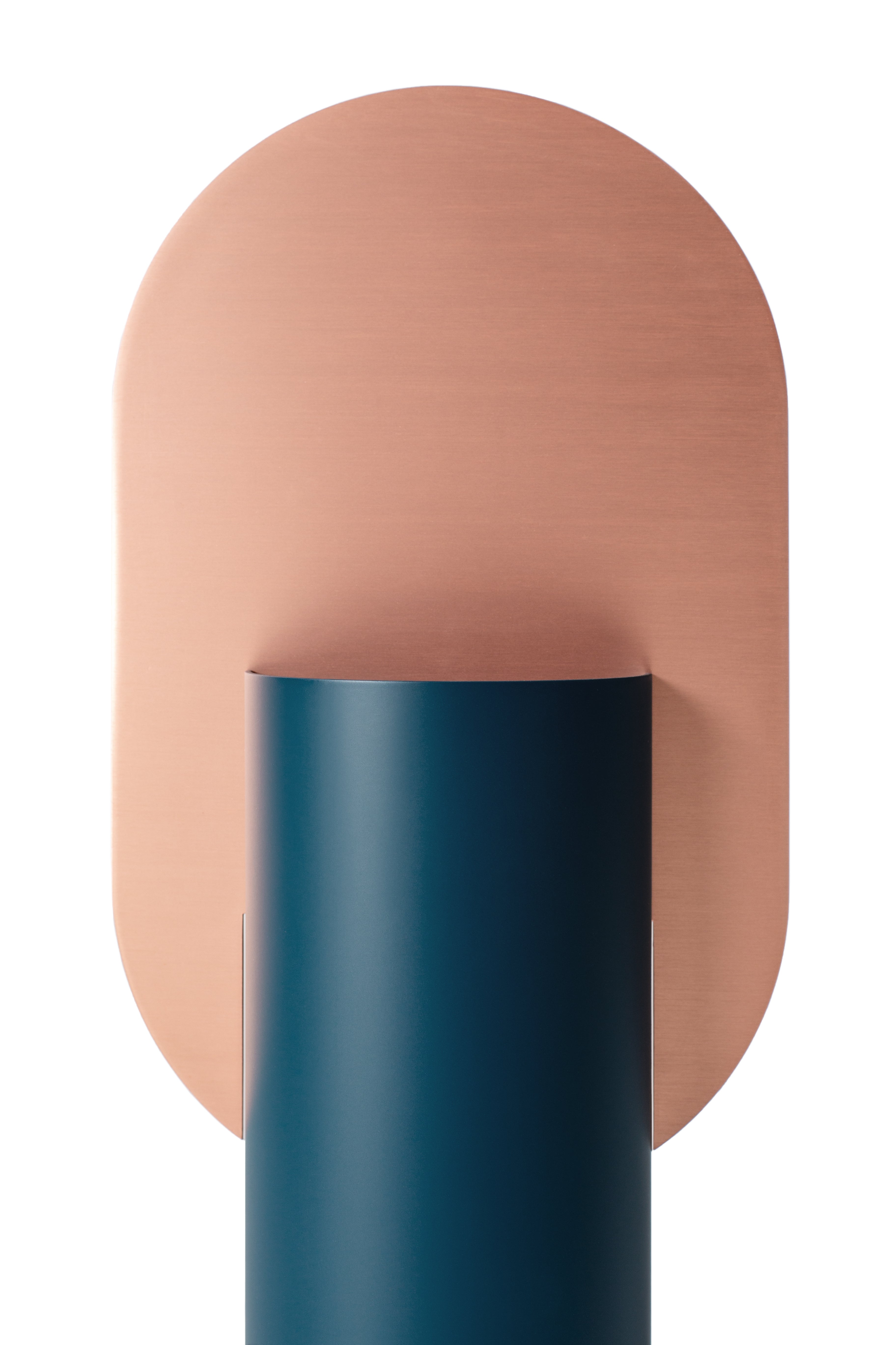 GENKE vase blue with copper