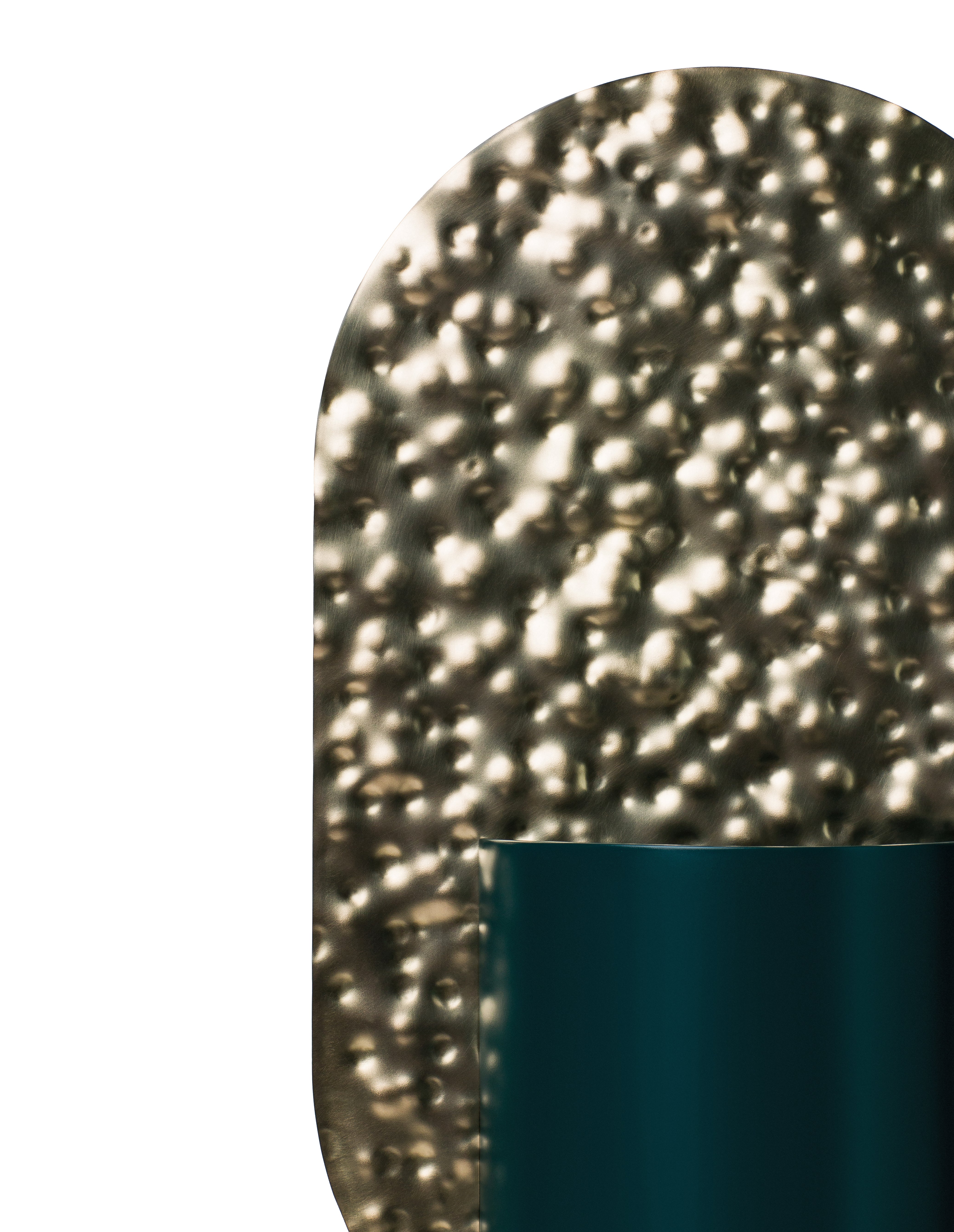 GENKE Vase - NUMBERED EDITION green with brass