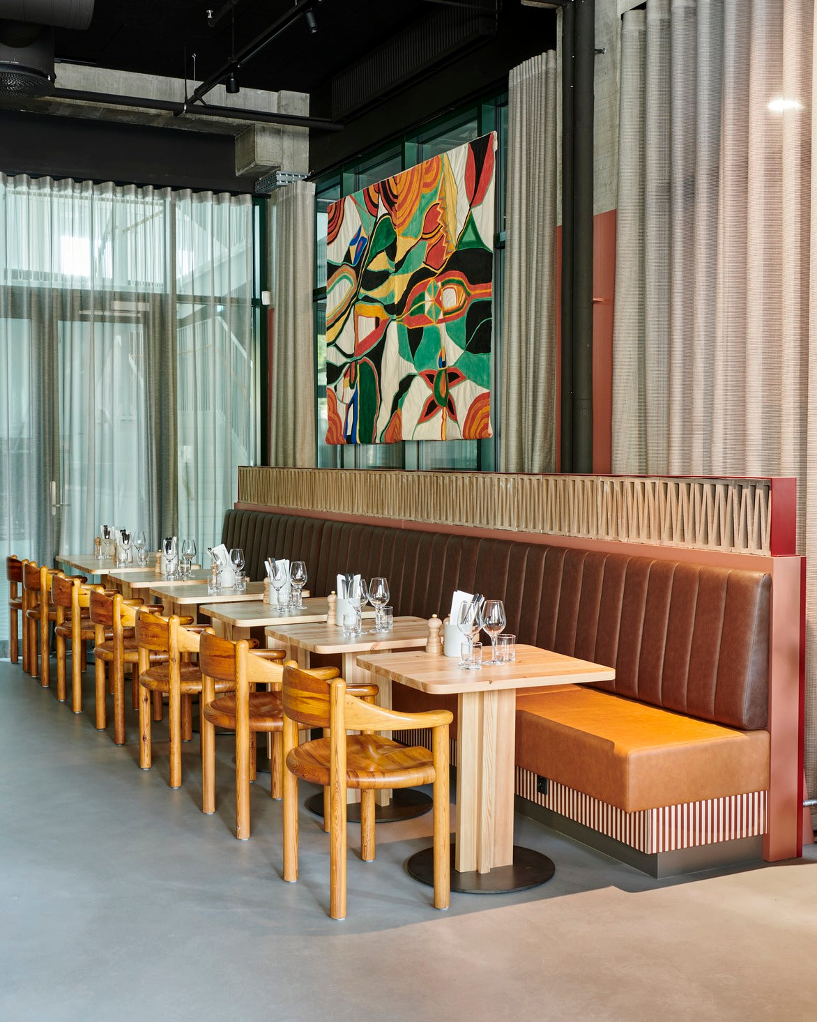 DAUMILLER Armchair with Armrests Black Pine Wood