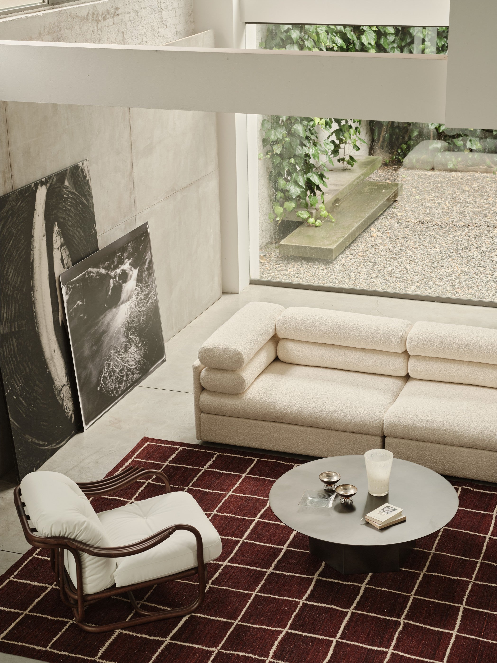 EPIC cream travertine coffee table