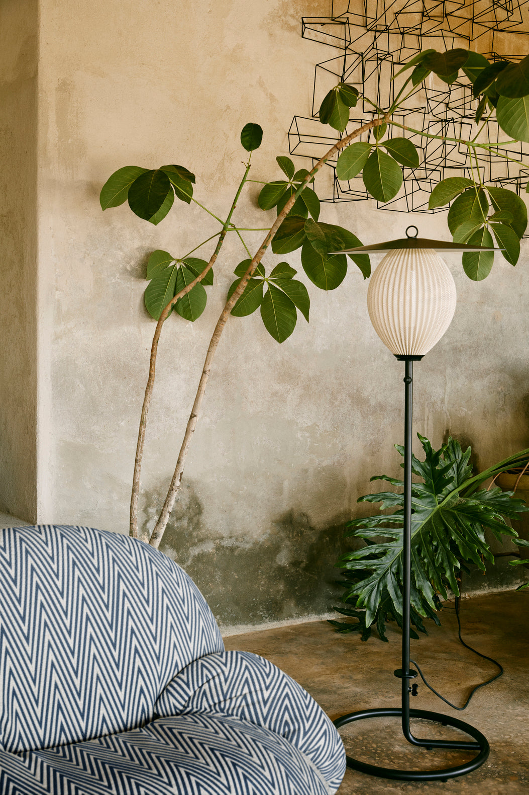 Mustard SATELLITE outdoor floor lamp