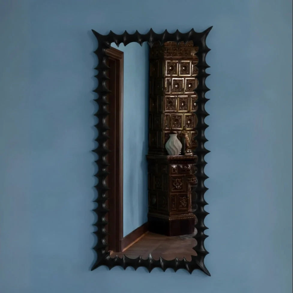 Luster BRUTALIST čierne bukové drevo