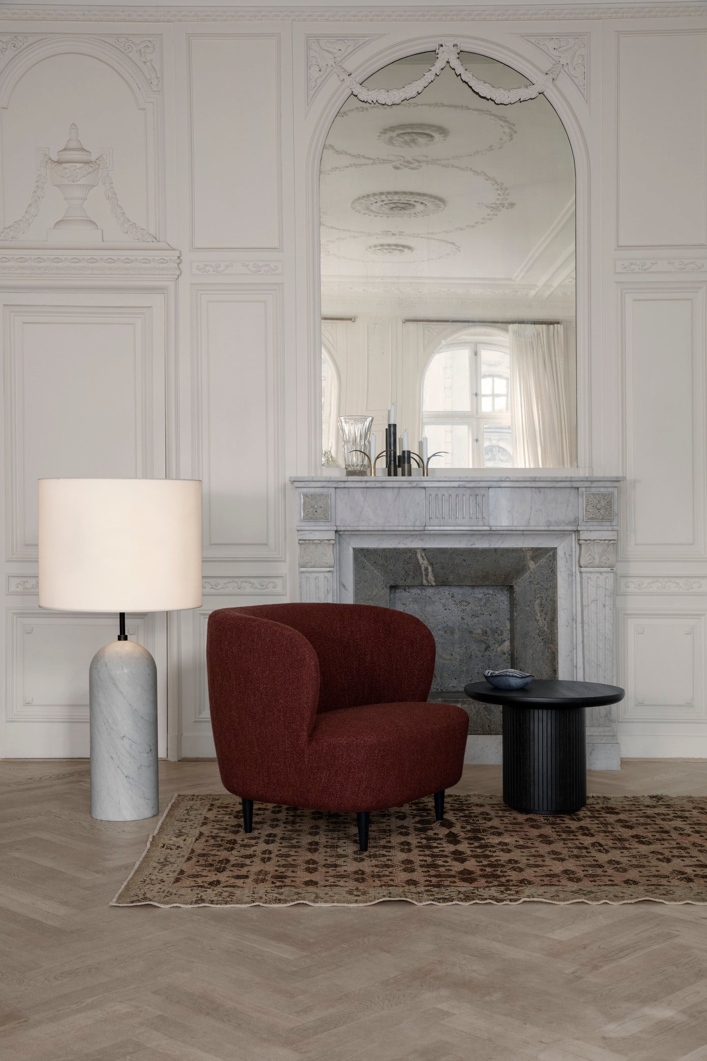 GRAVITY XL Floor Lamp Black Marble