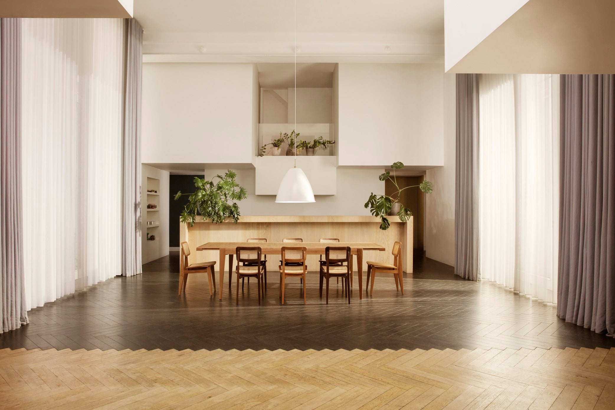 Extendable table S-TABLE oak wood