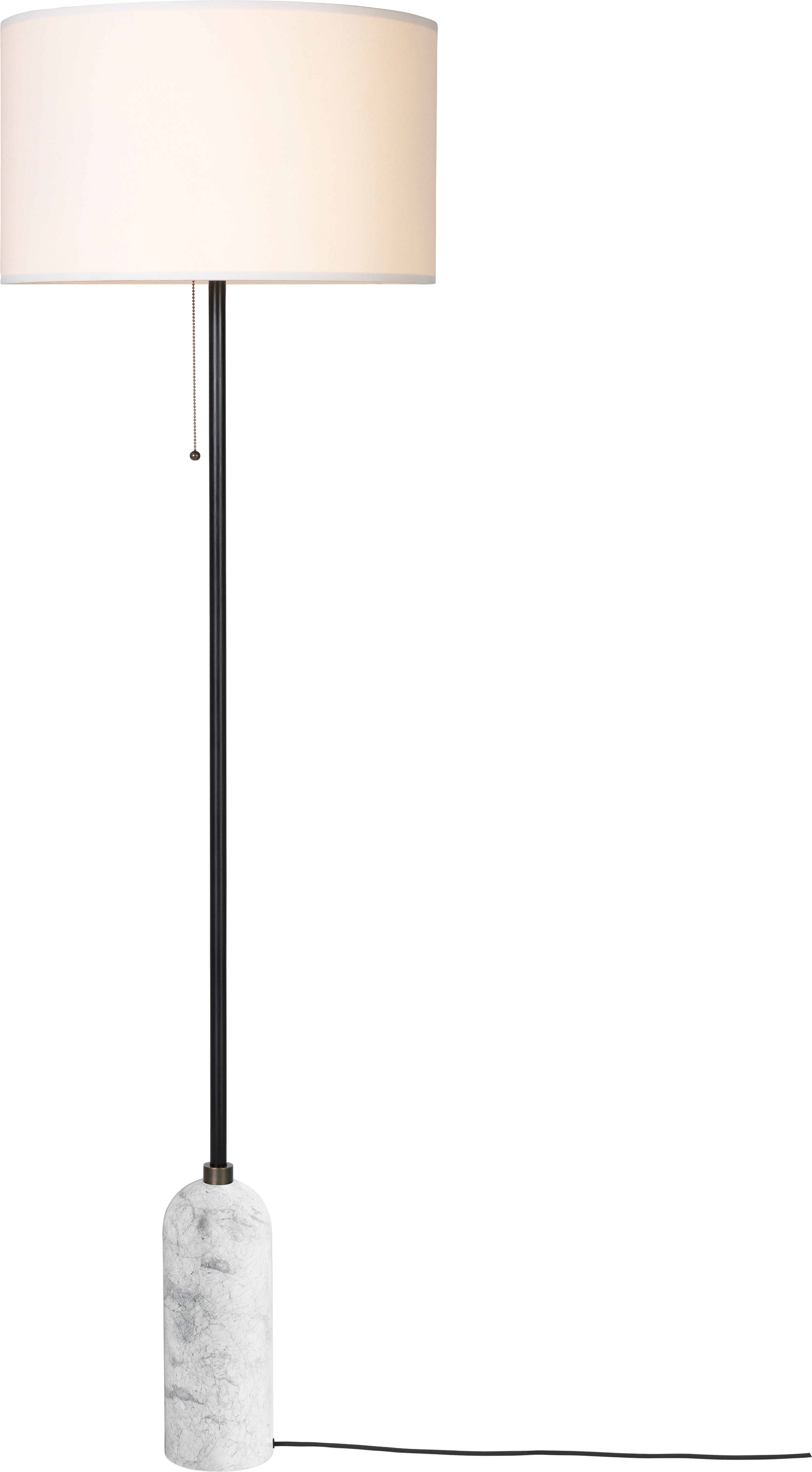 GRAVITY floor lamp white marble