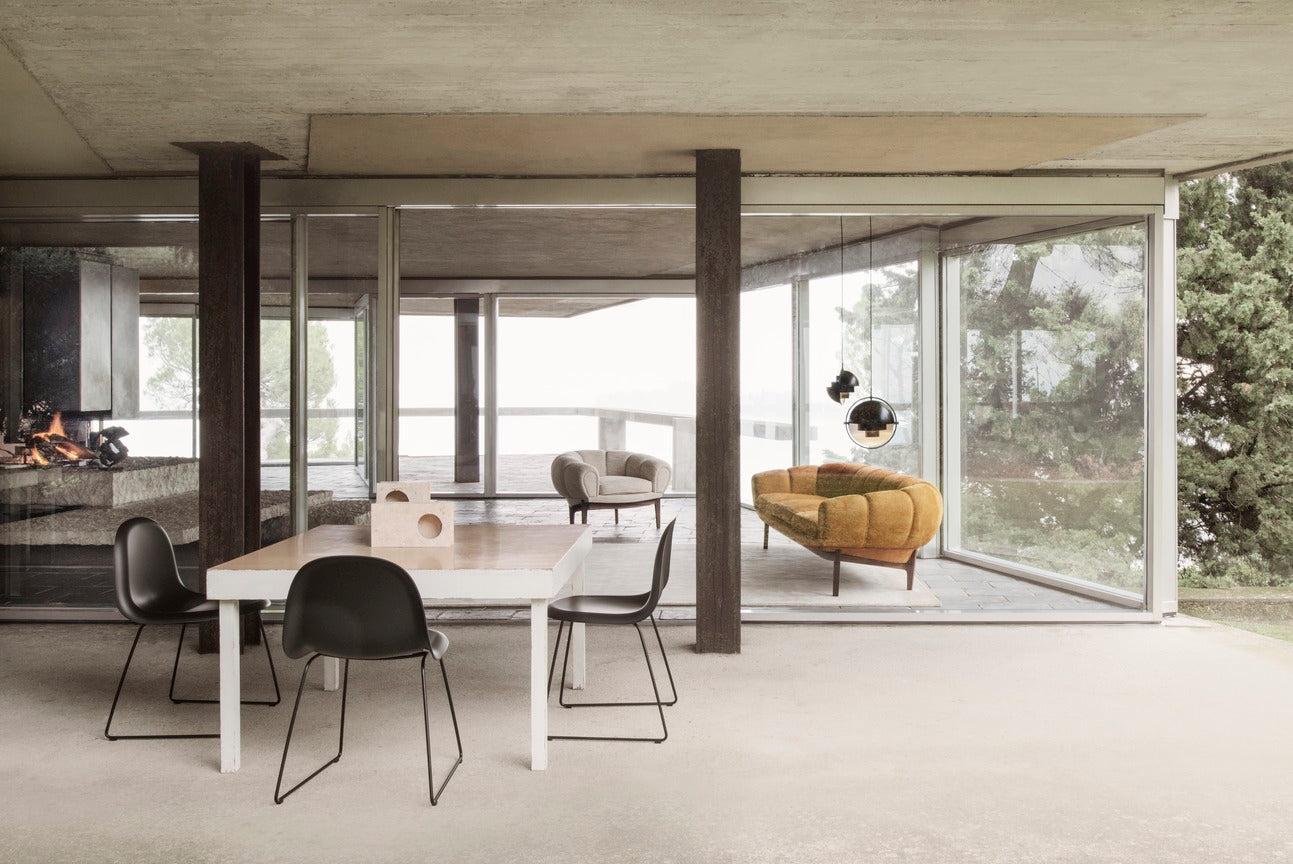 GUBI 3D Chair oak wood with black base