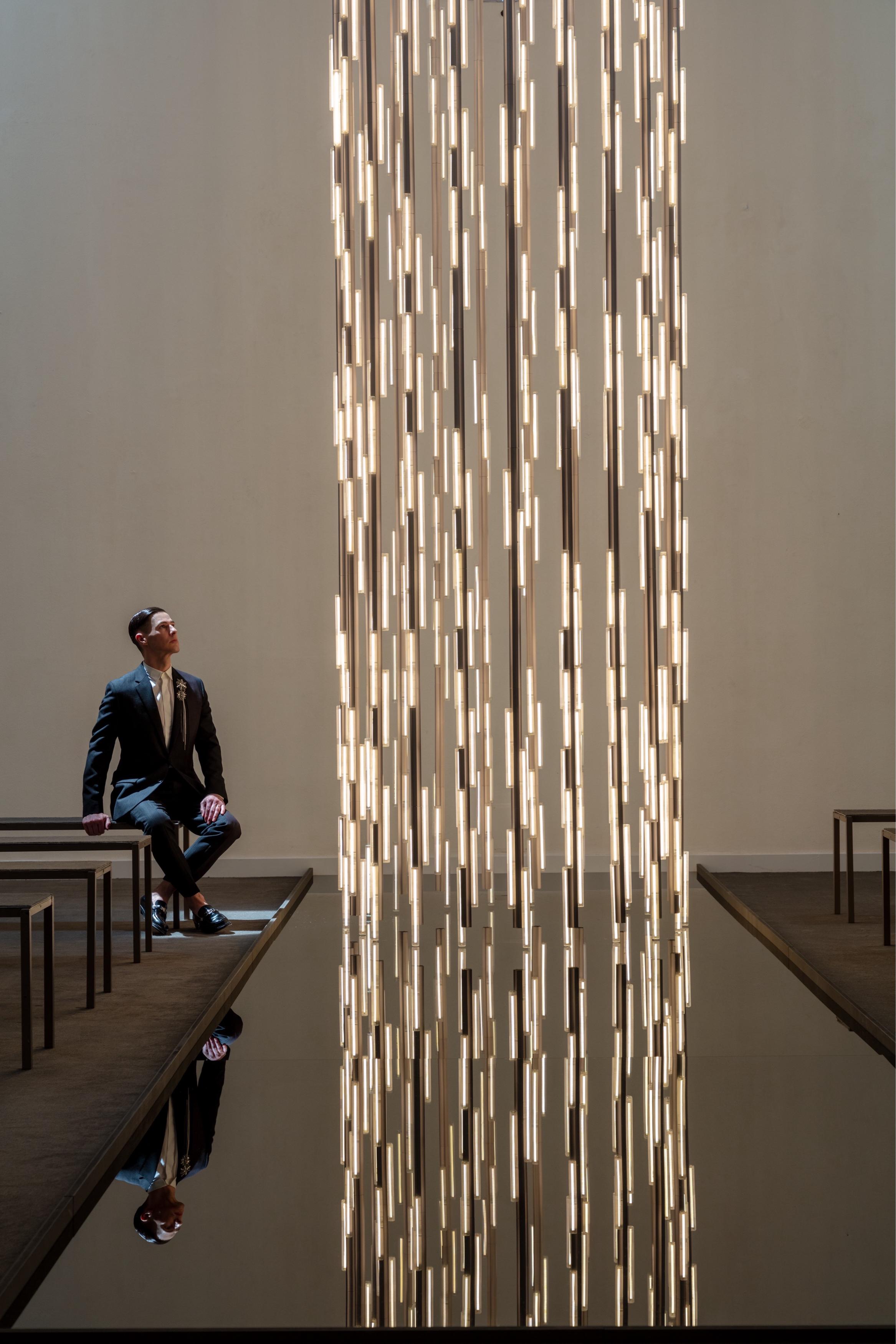 Lampa visiacá 3-bodová HAIL brúsený bronz