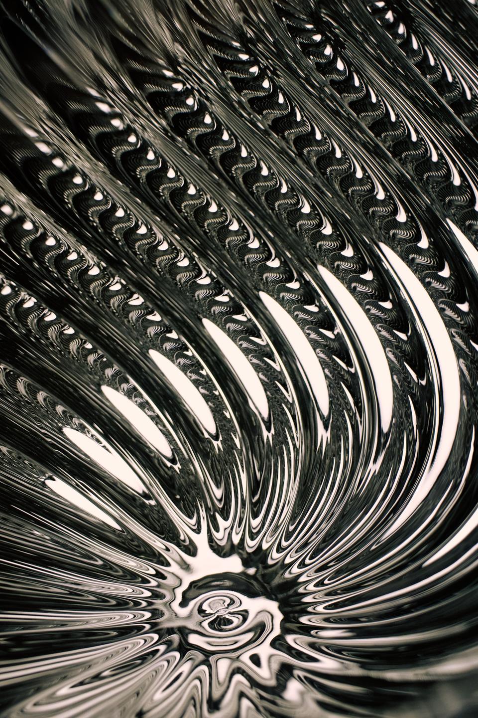 Závesná lampa WHIRL strieborná