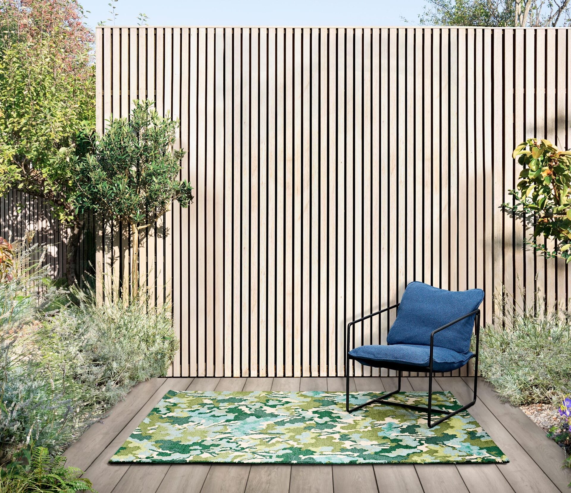 Tree Tops outer rug Green