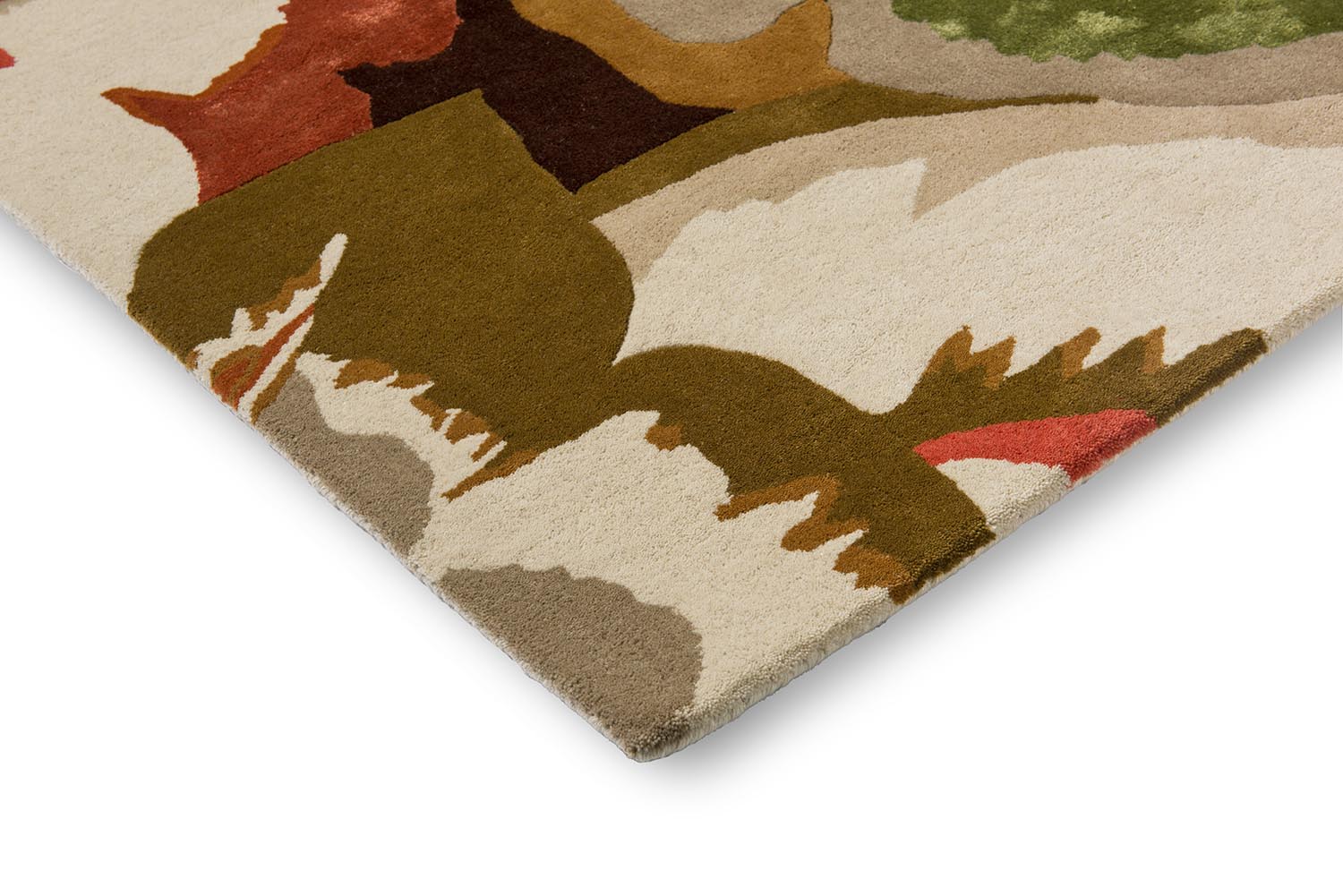 Calathea rug Amber Brazilian Rosewood beige-brown