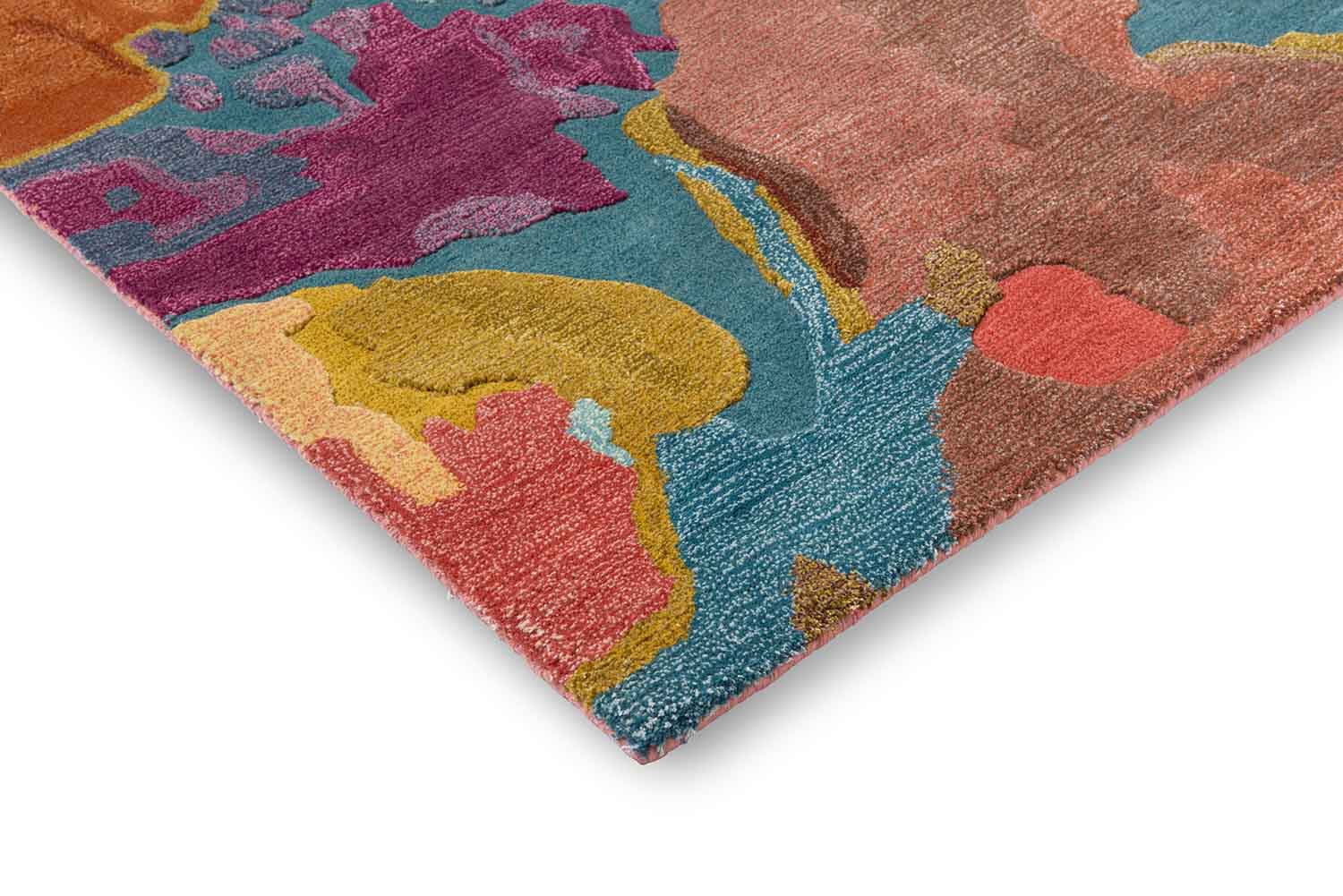 Rosewood Forest rug Huckleberry brown-borde