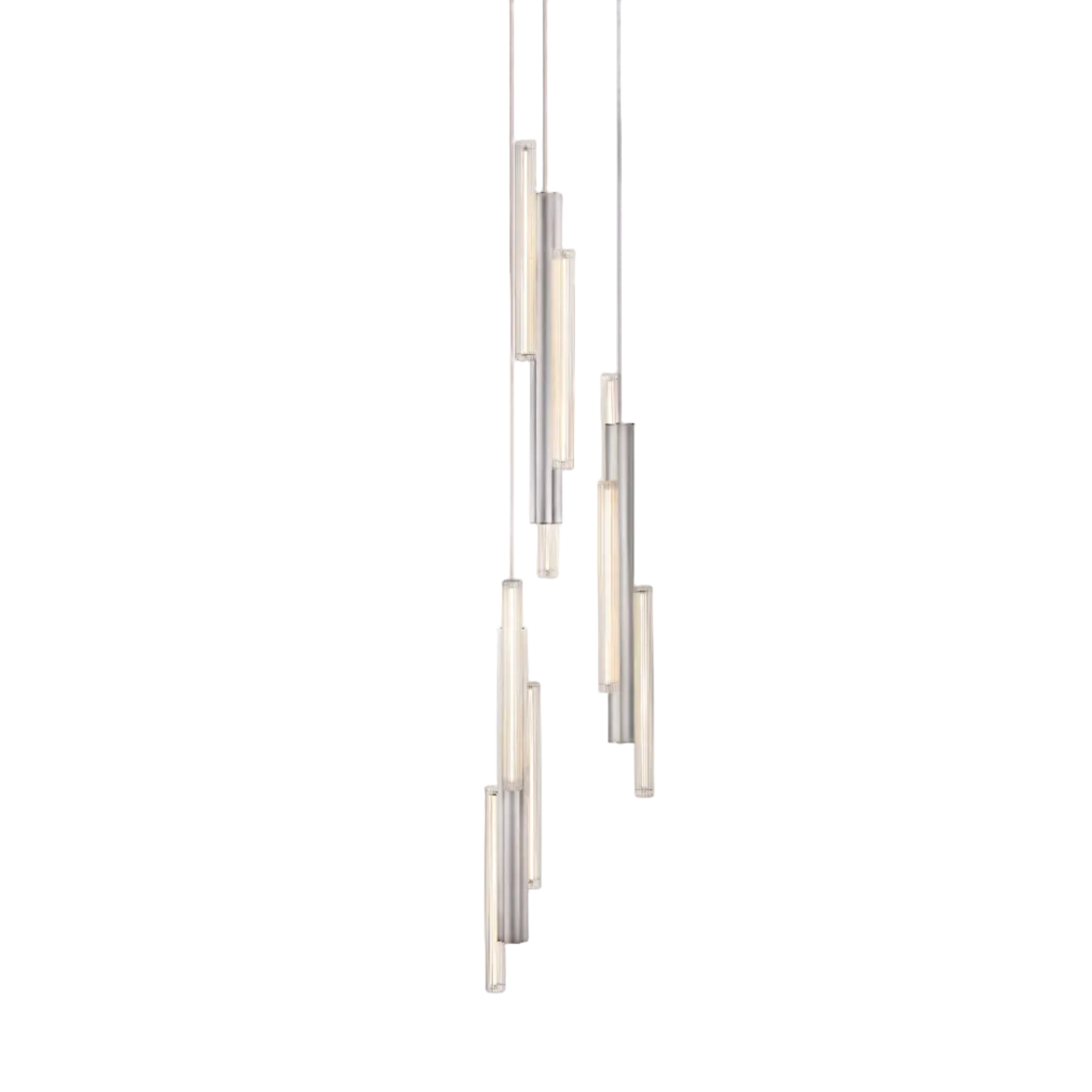 Lampa visiacá 3-bodová HAIL brúsený strieborný