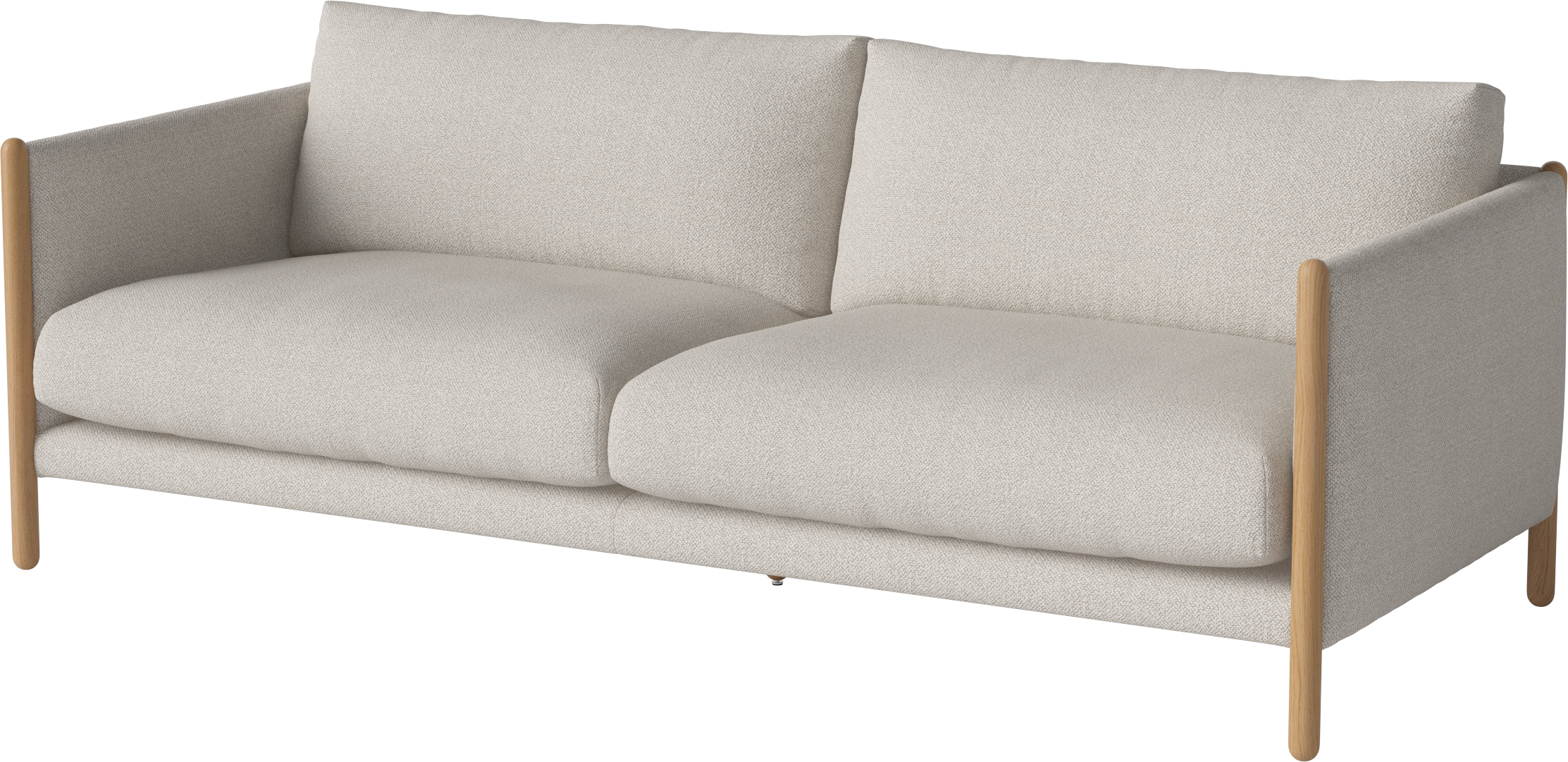 Sofa 2,5-osobová HAYDEN s dubovou základňou