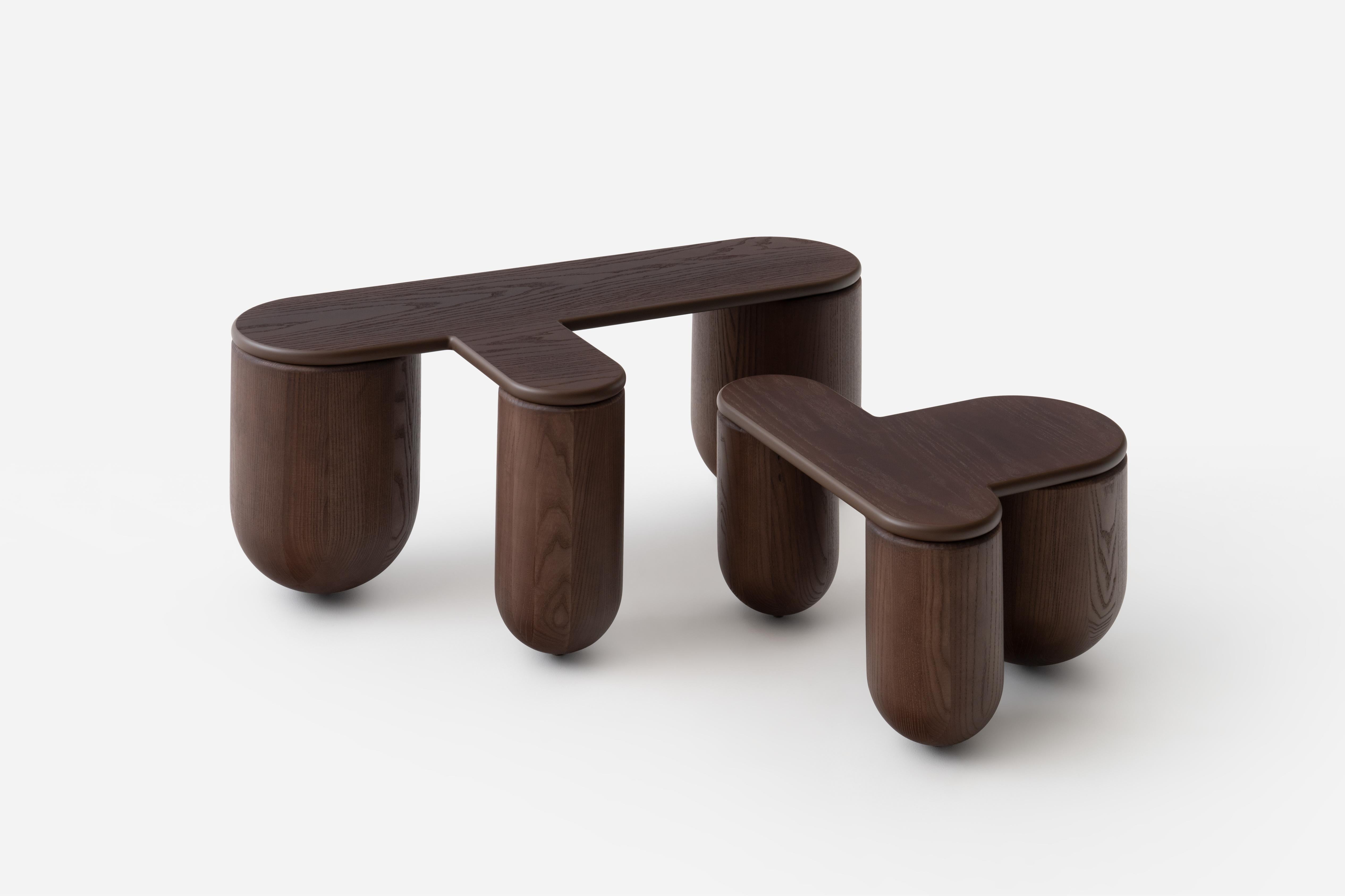 Kávový stolík HELLO 3 jaseňové drevo