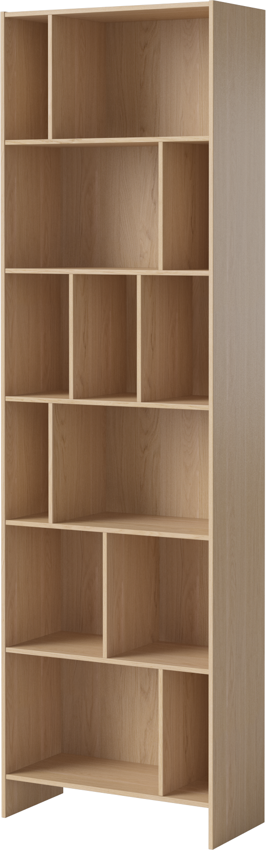 Regál HOUSE bielený dubový dyha