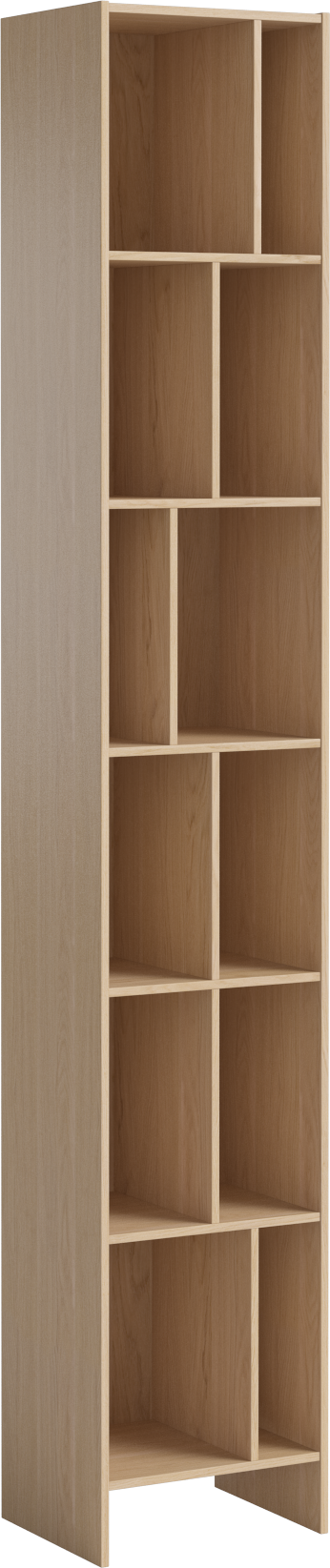 Regál HOUSE bielený dubový dyha