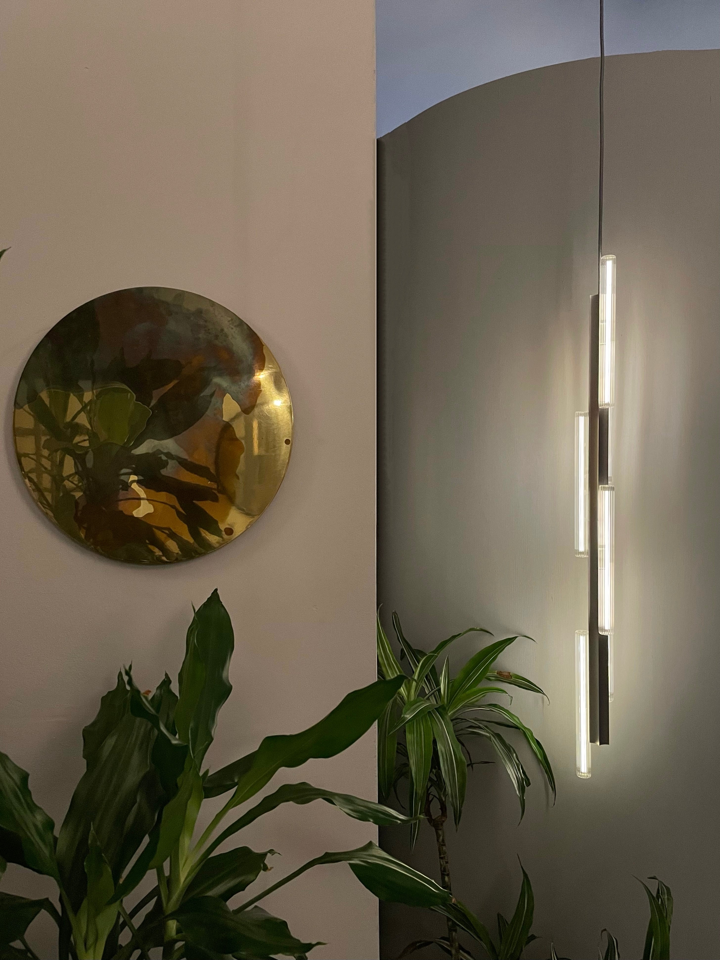 Lampa visiacá HAIL TALL, brúsený bronz