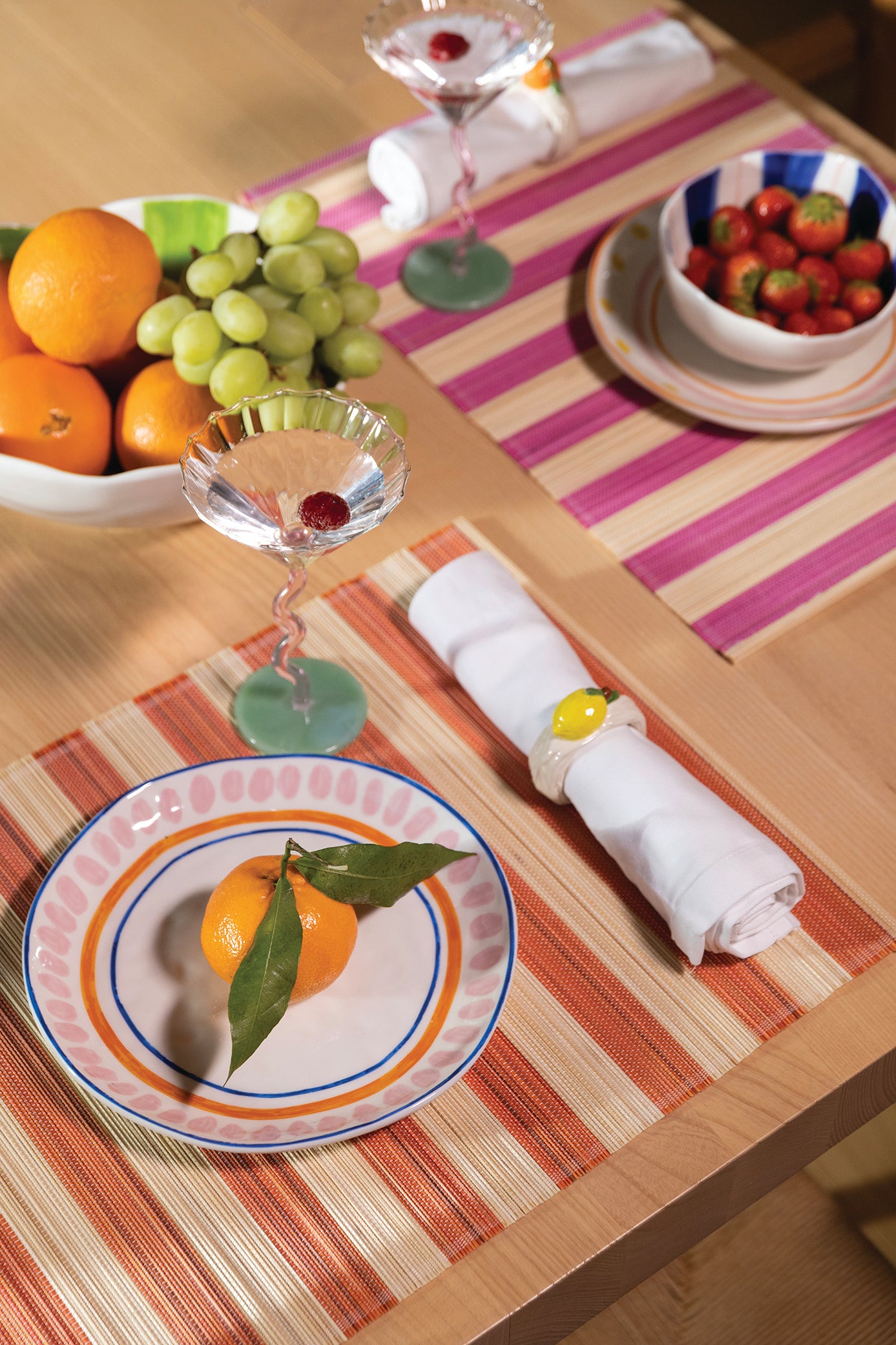 Breakfast plate set BOAVISTA colorful porcelain