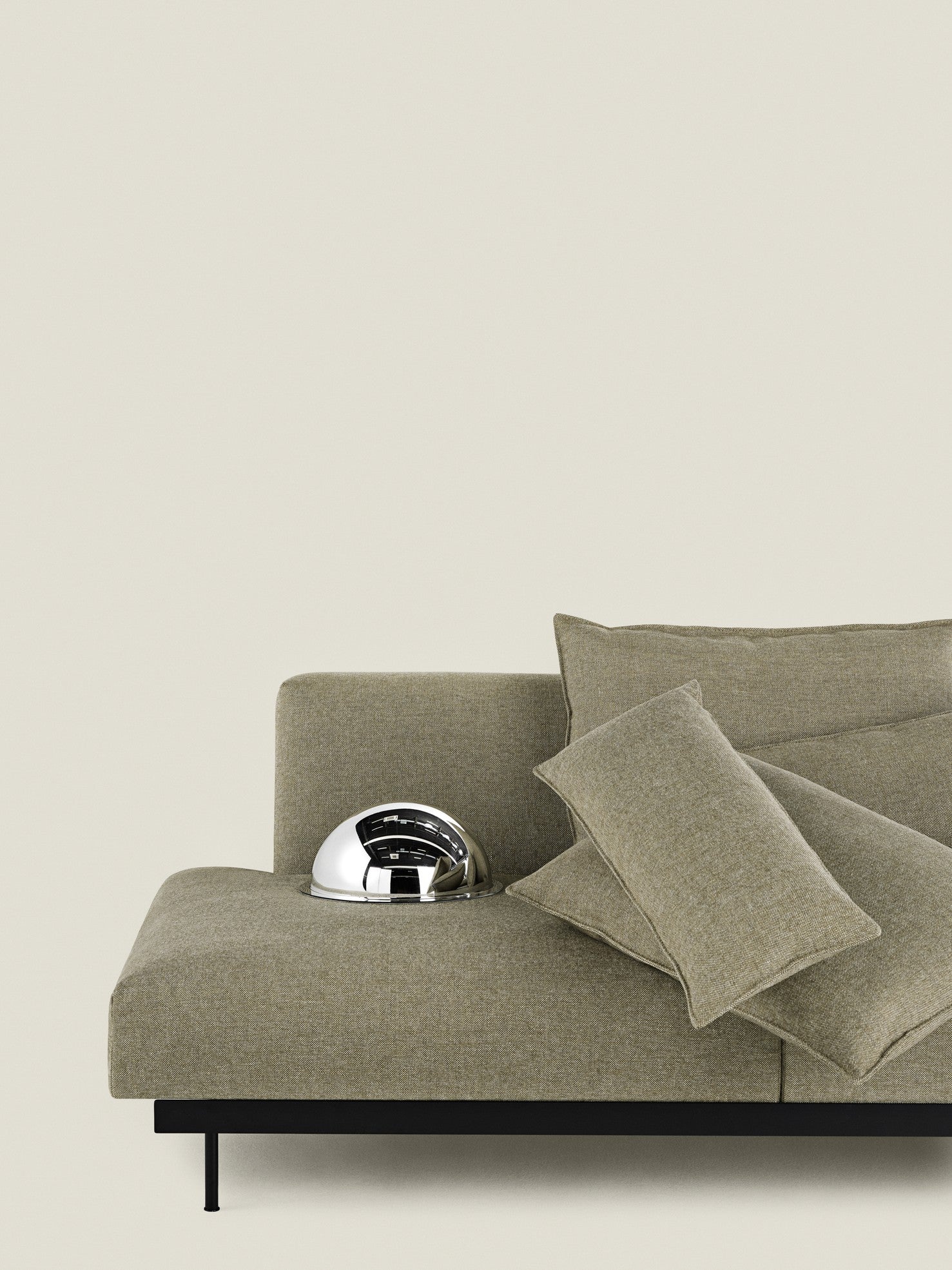 Sofa pre 2 osoby, otvorená pravostranná IN SITU, čalúnená