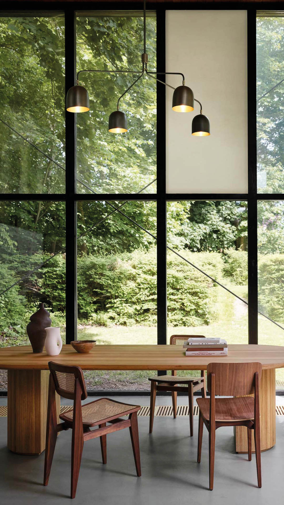 MOON lite table oak wood