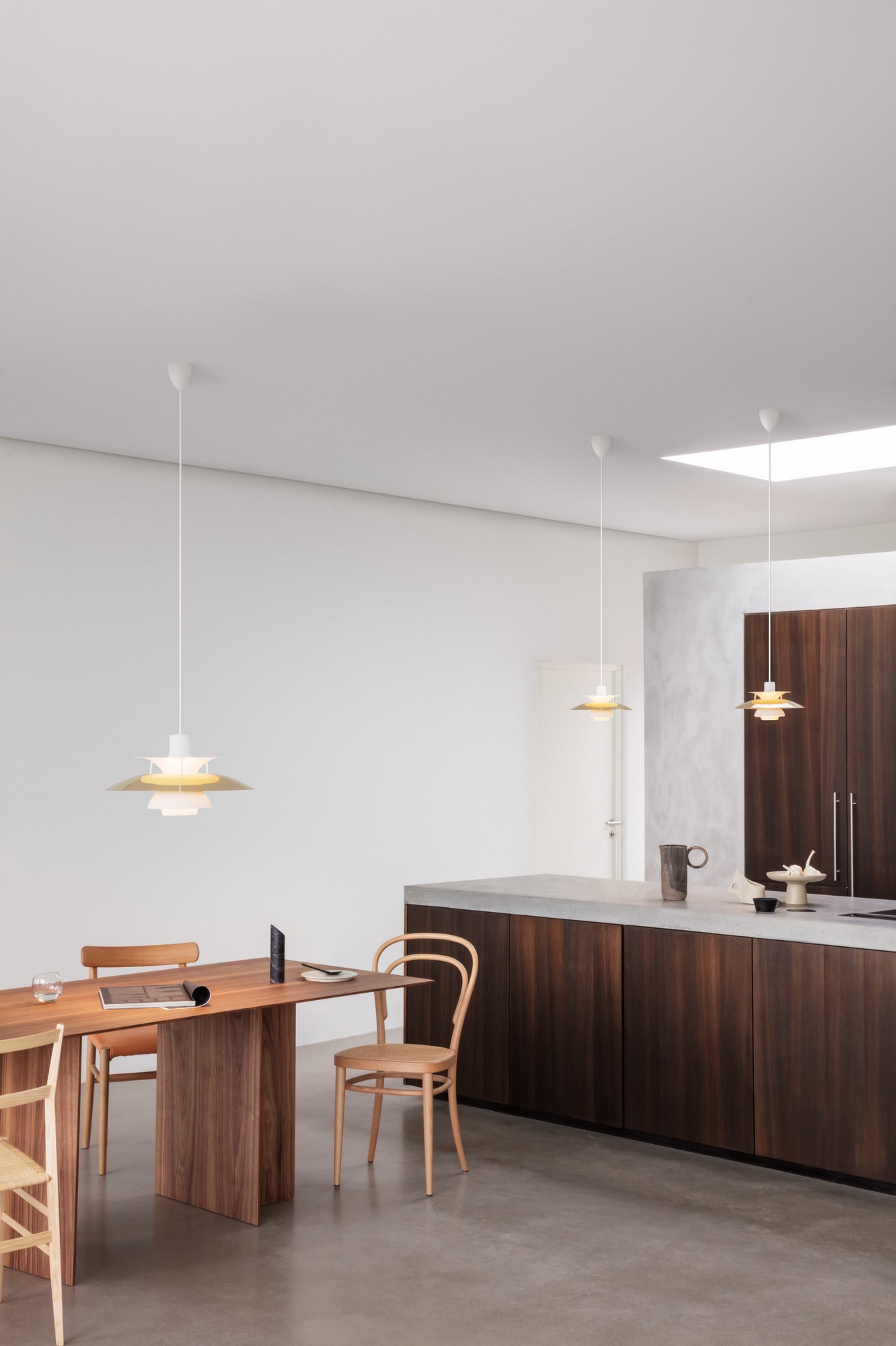 Závesná lampa PH 5 moderná biela