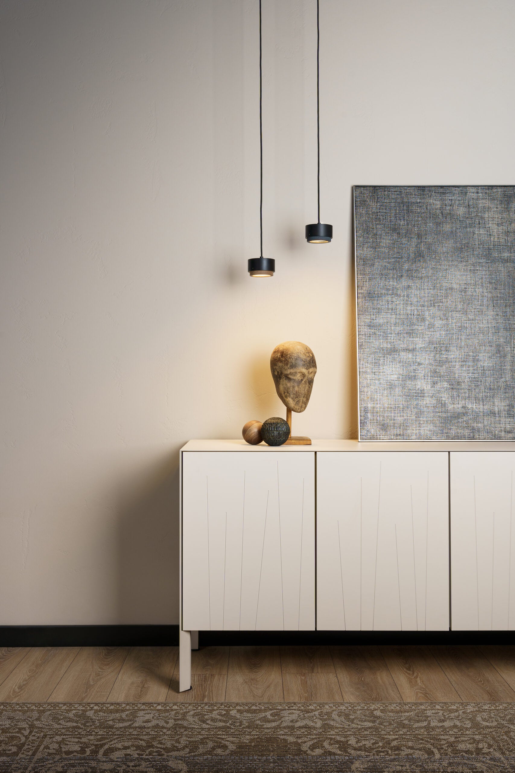 Lampa wisząca JUBI aluminium z betonem