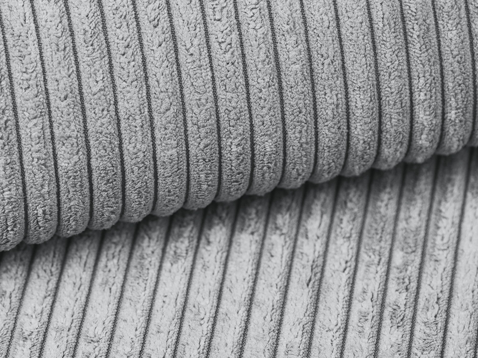 3-Seater Sofa with Sleeping Function KALENA Light Gray Corduroy