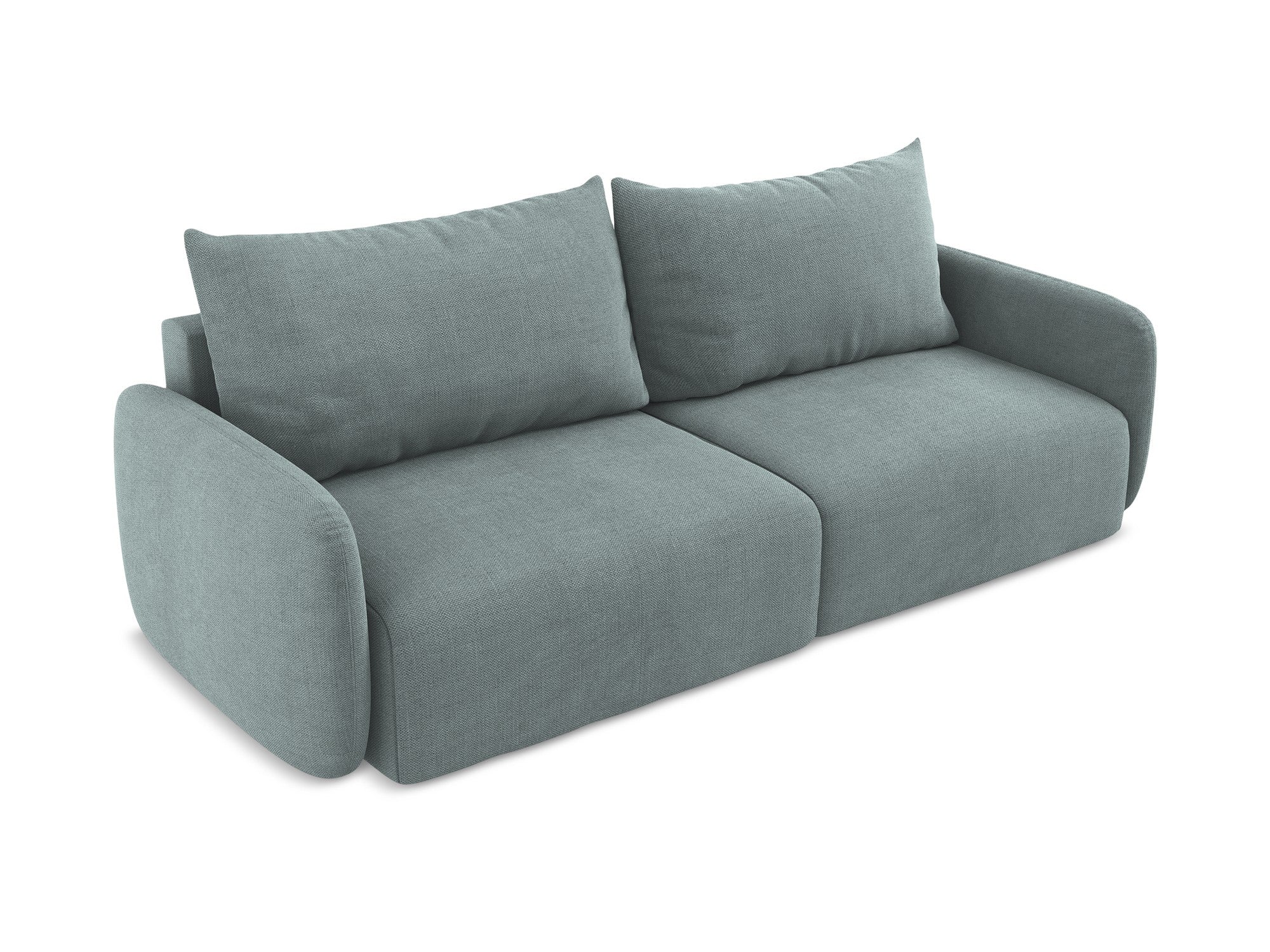 3-Seater Sofa with Sleeping Function KALENA Denim Blue
