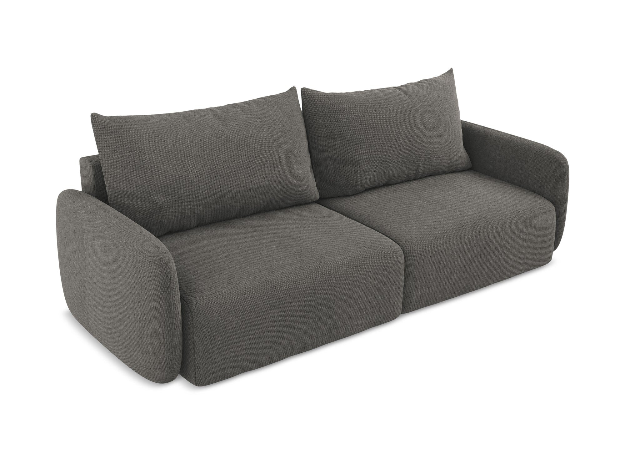 3-Seater Sofa with Sleeping Function KALENA Dark Gray