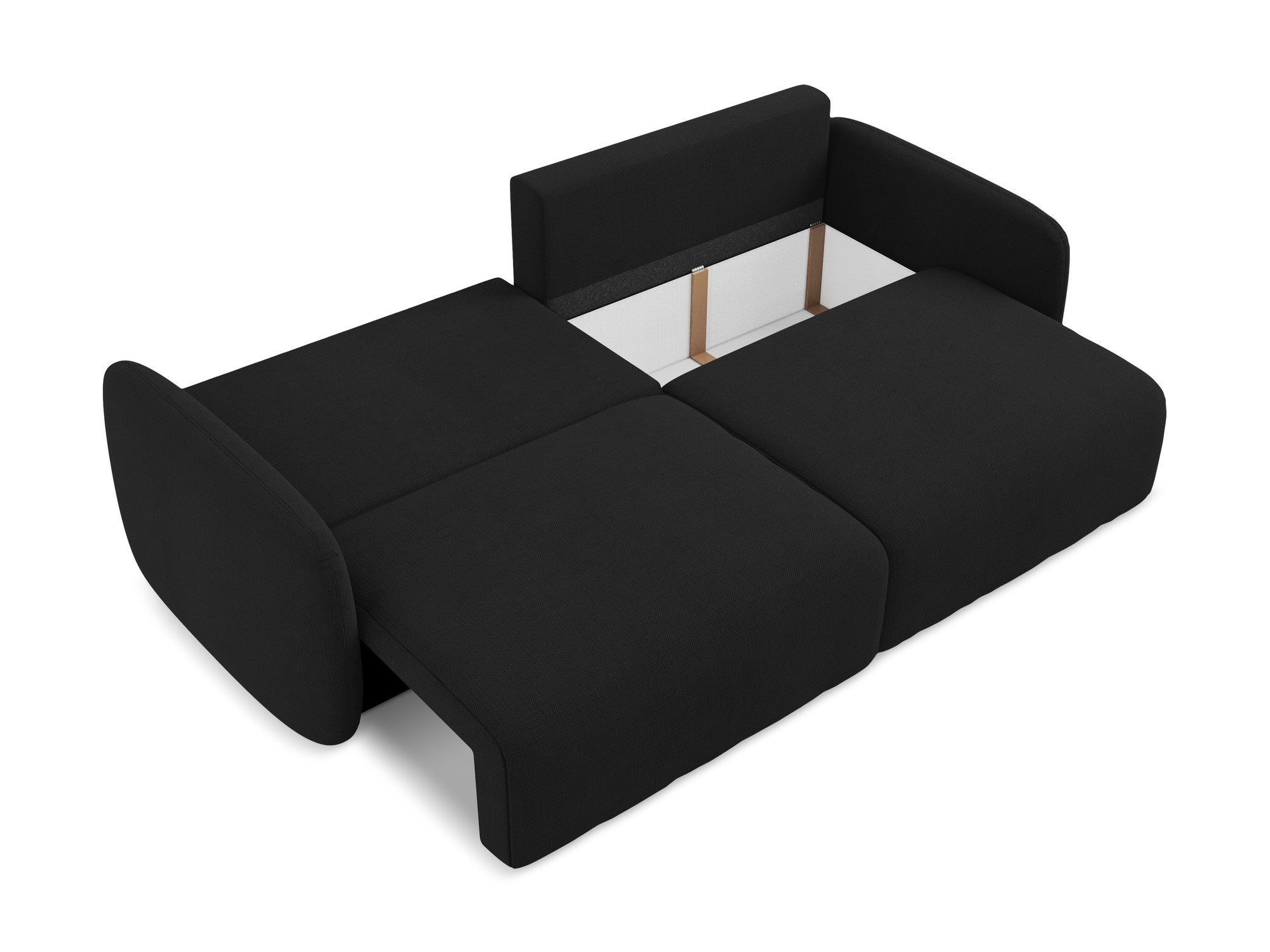 3-Seater Sofa with Sleeping Function KALENA Black