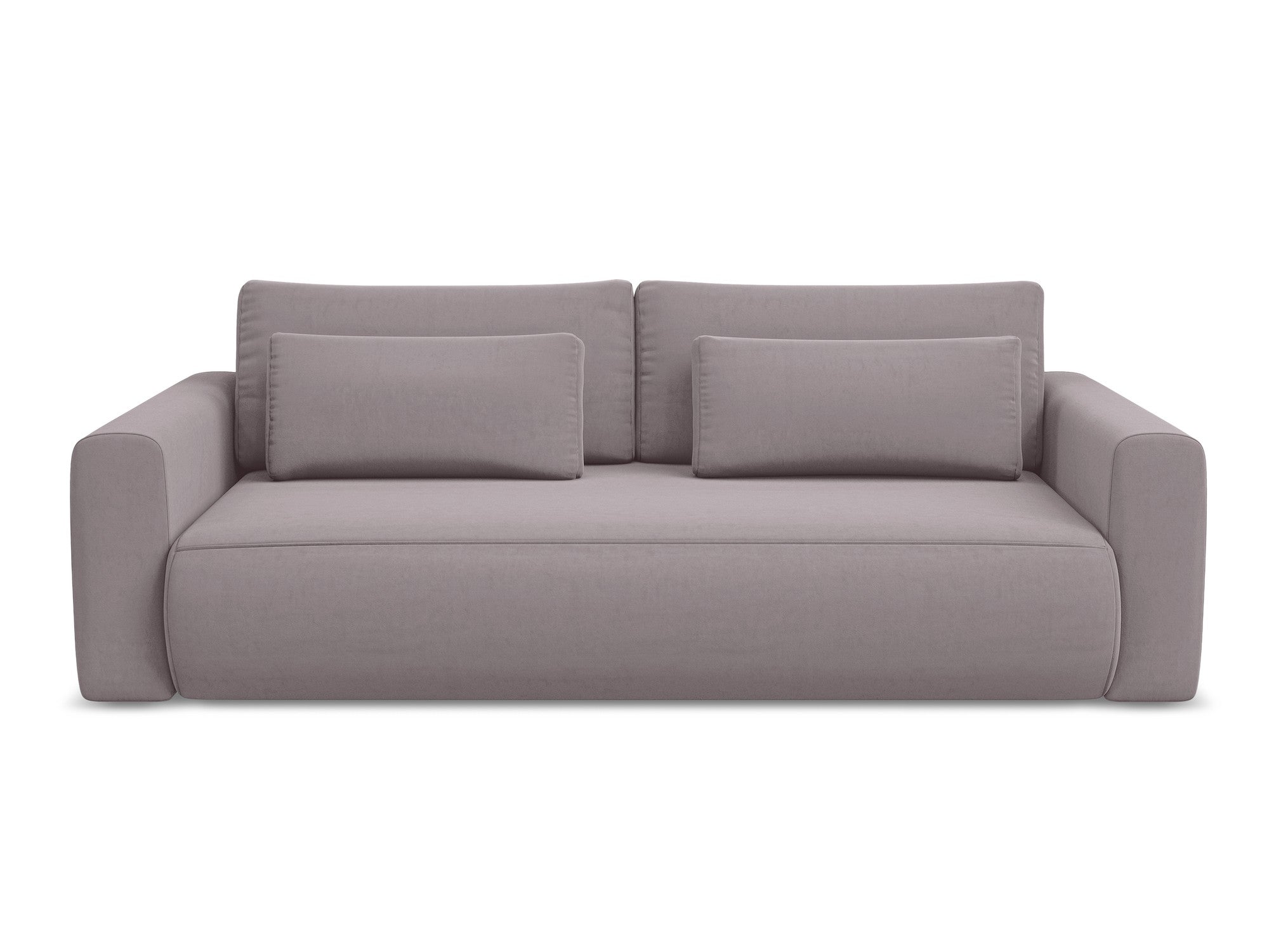 Lavender 3-Seater Velvet Sofa with Sleeping Function KAPUA