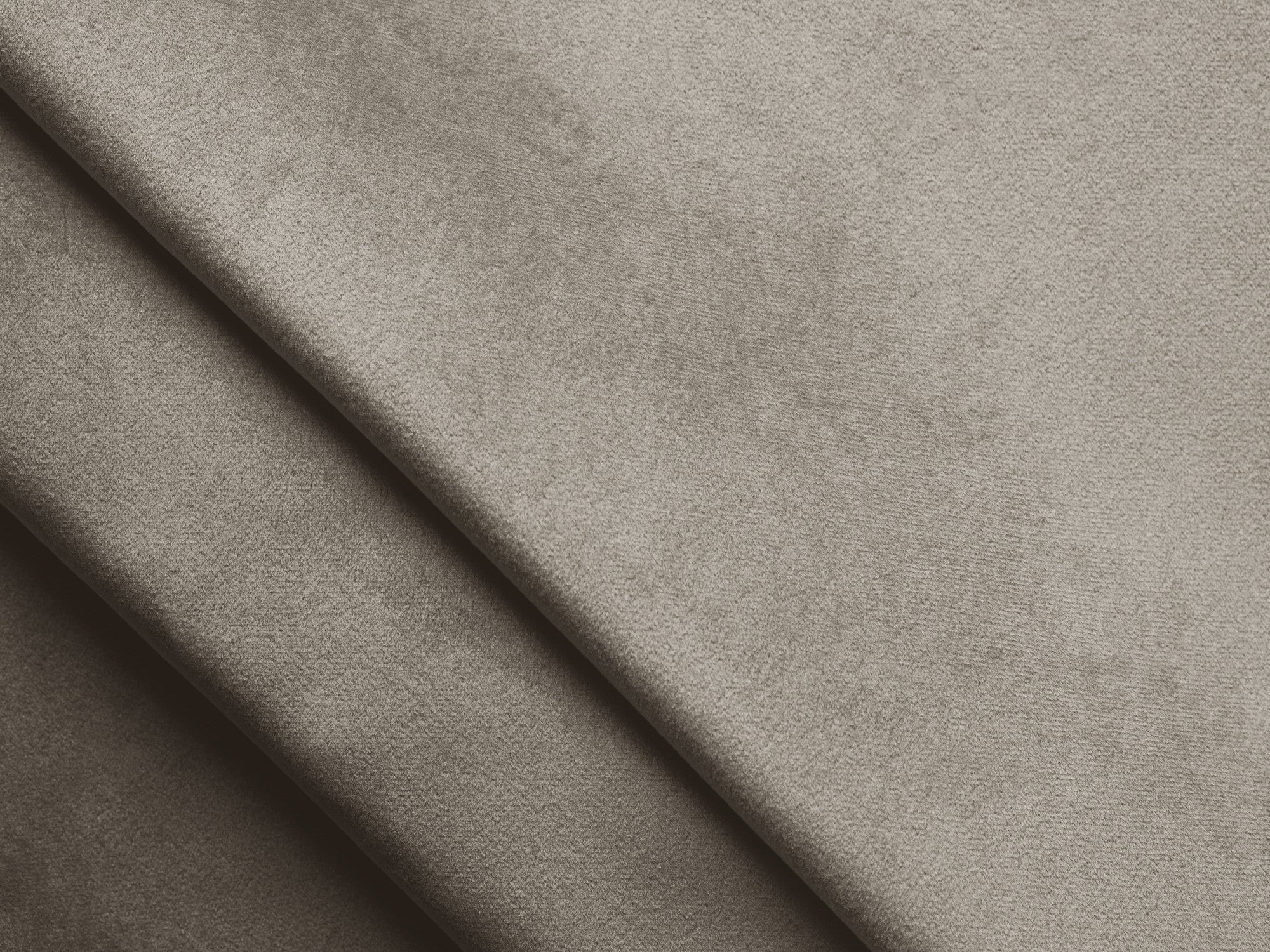 Left-facing velvet corner sofa bed KONA taupe